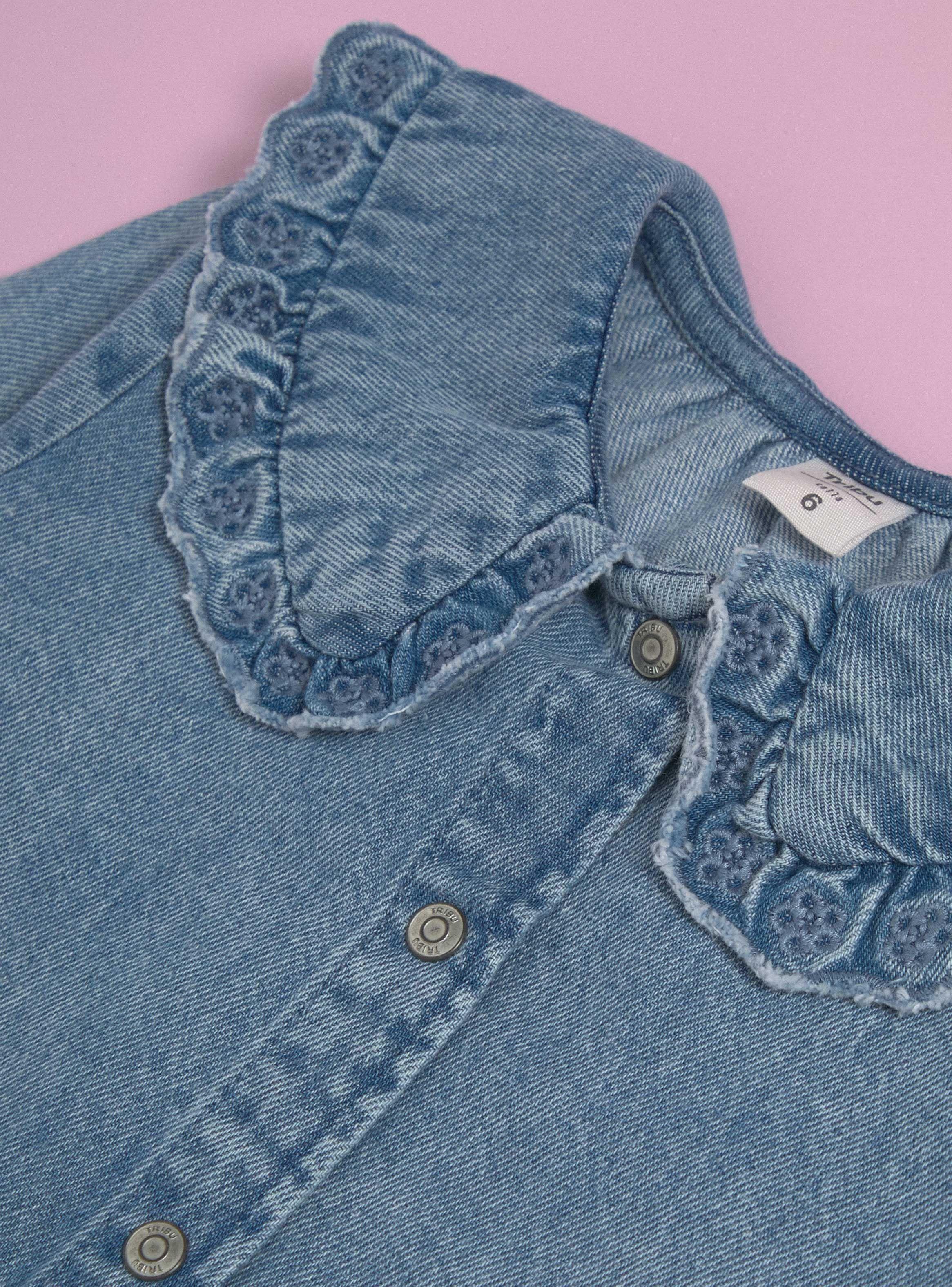 Blusa Denim Cuello Bobo-2