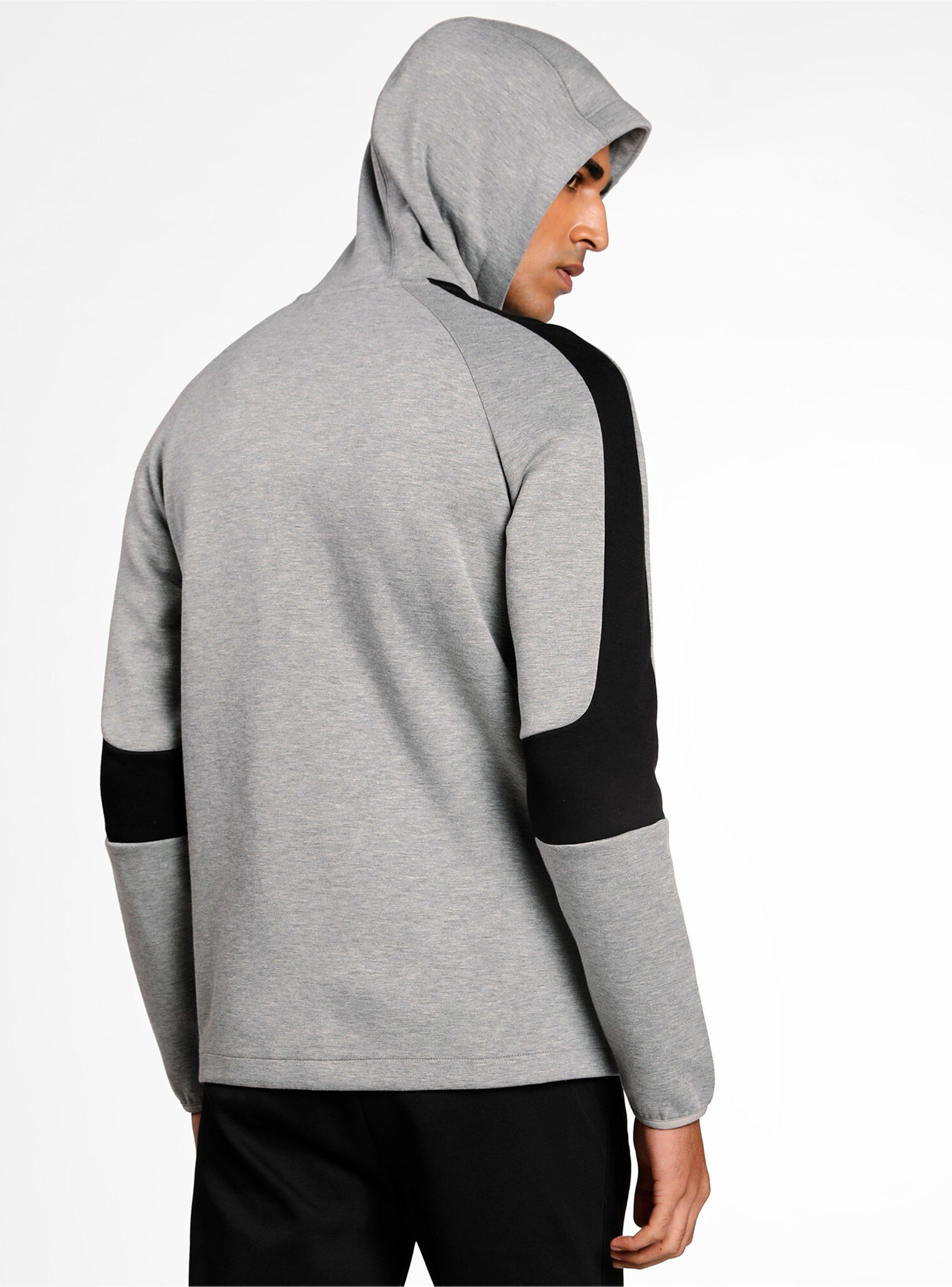 Polerón Evostripe Core Fz Hoodie Gris Hombre-1