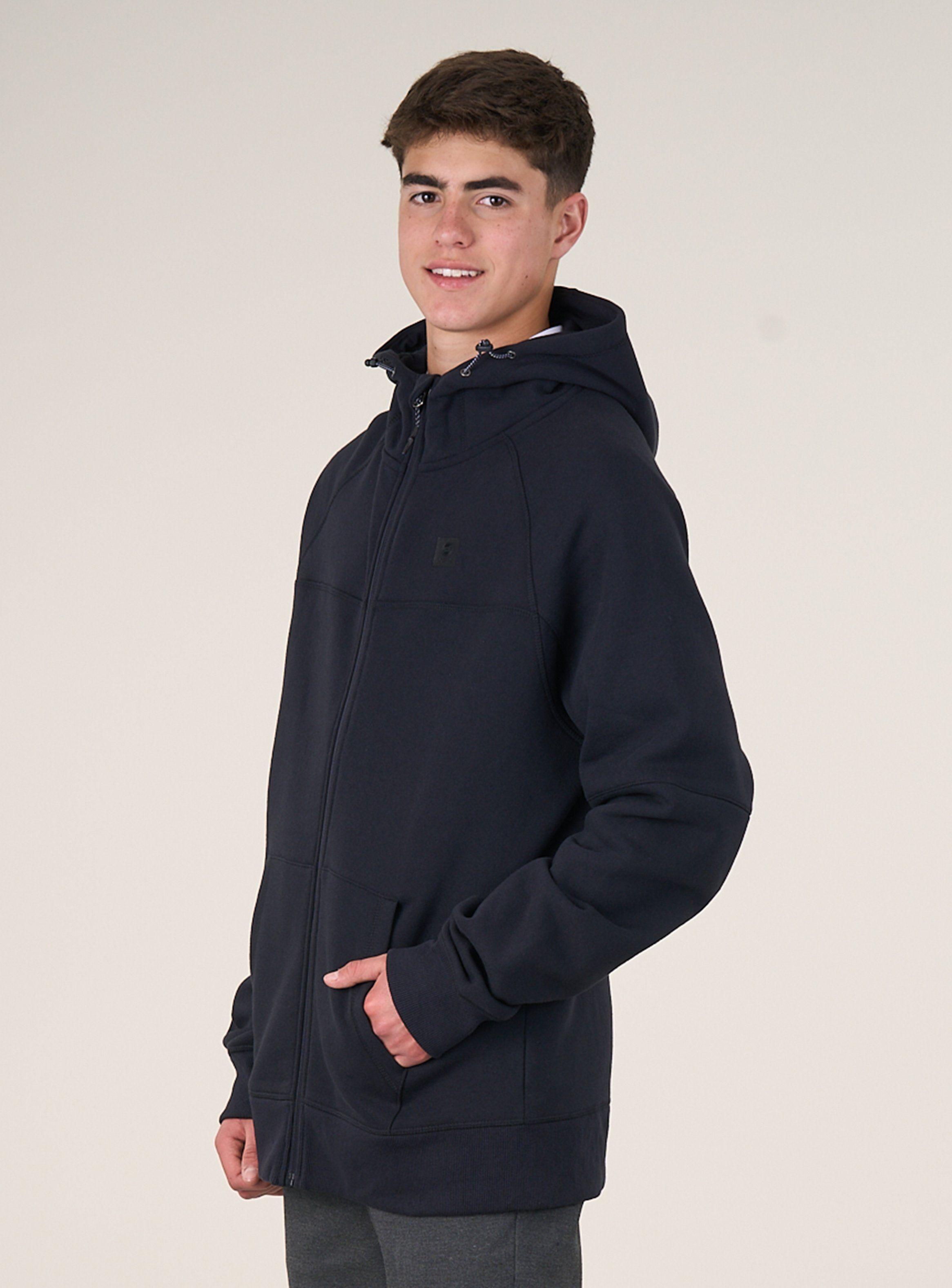 Polerón Escolar Franela Raglan Full Cierre y Gorro-2