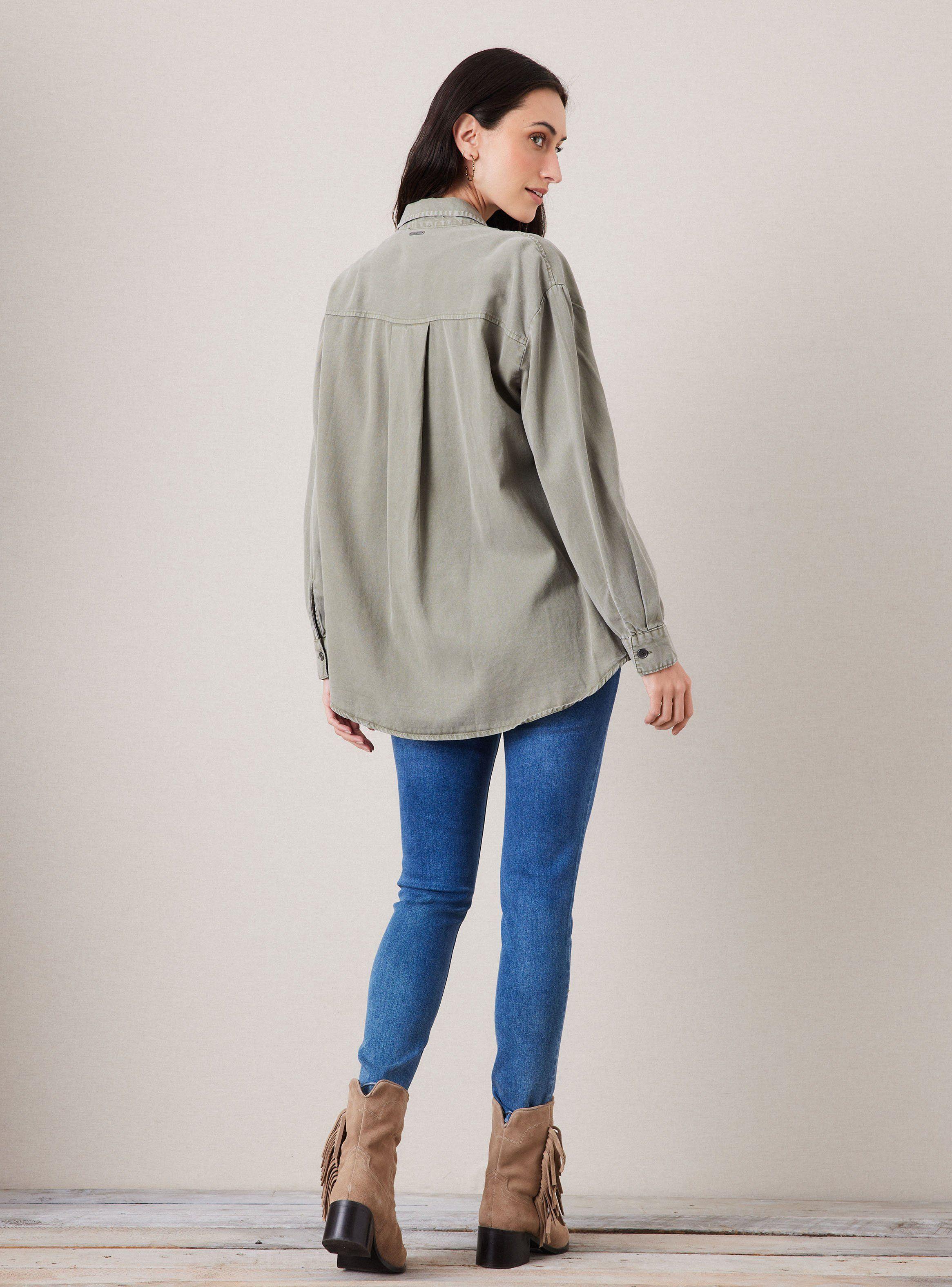 Blusa Camisera de Tencel-5