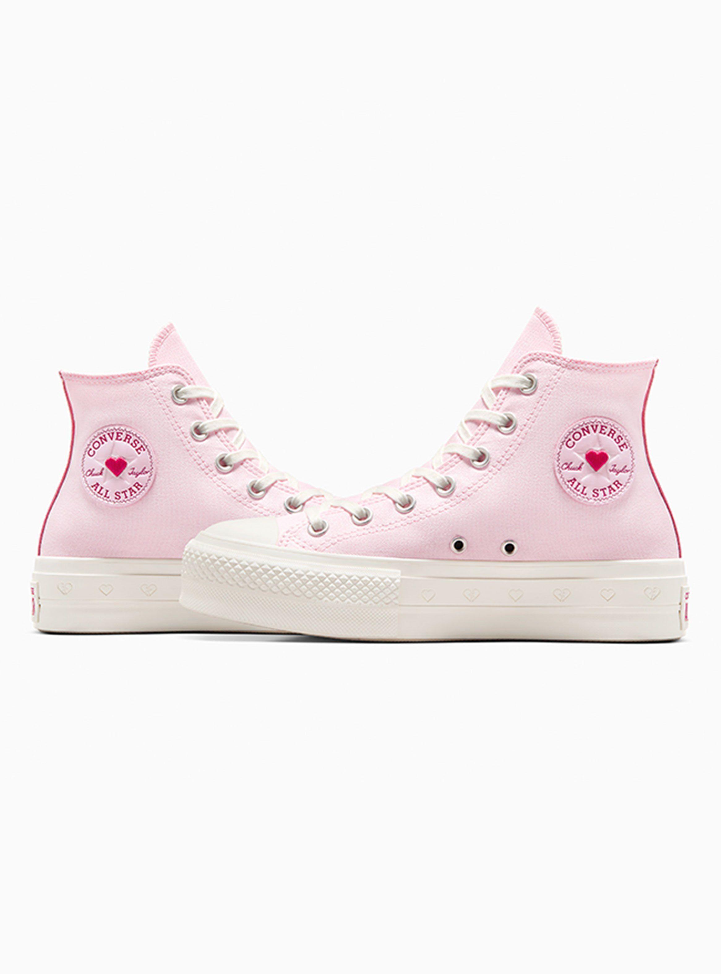 Zapatilla Urbana Chuck Pink All Star Lift Mujer-3
