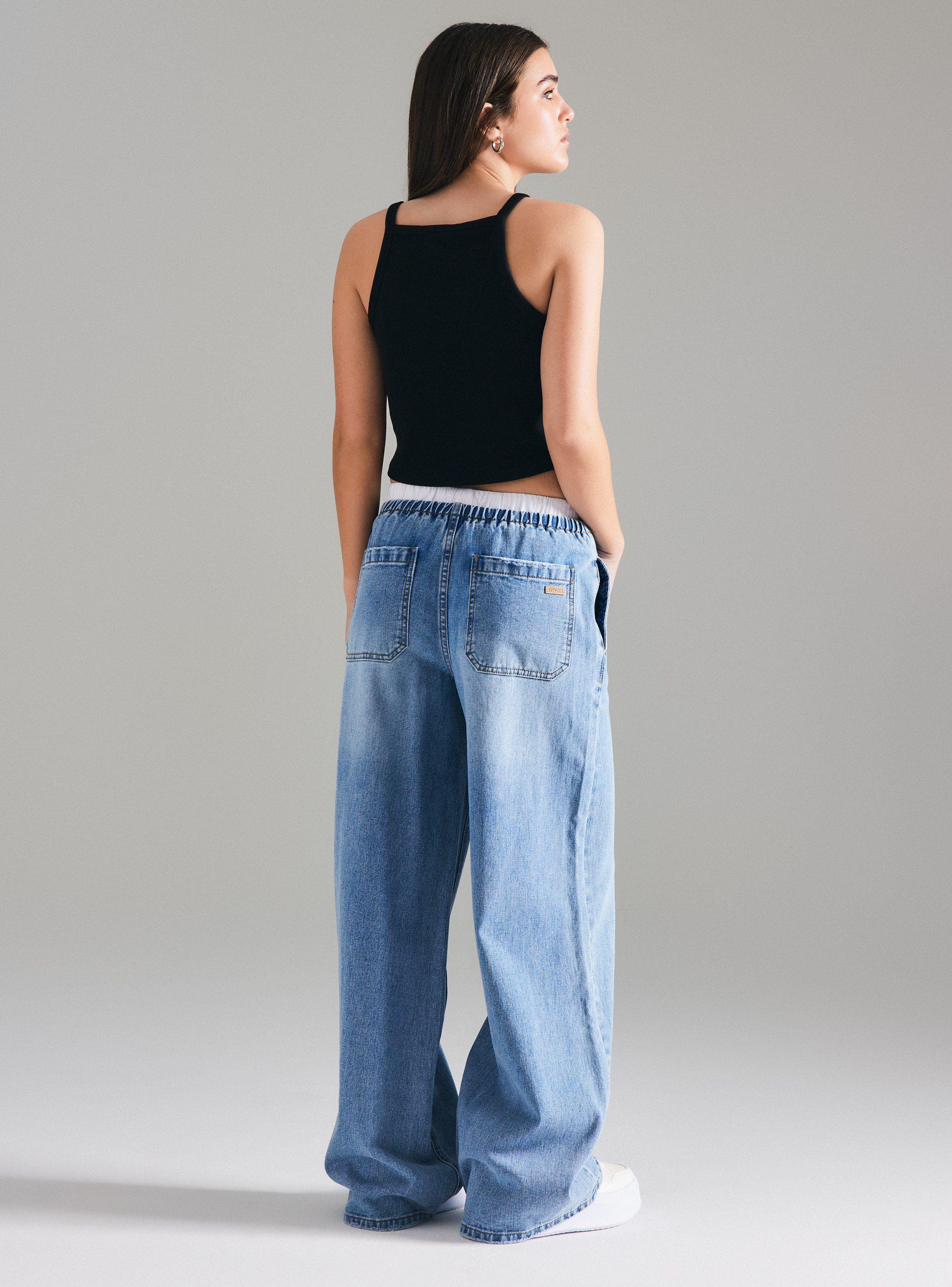 Polera Tiritas Crop Rib-5