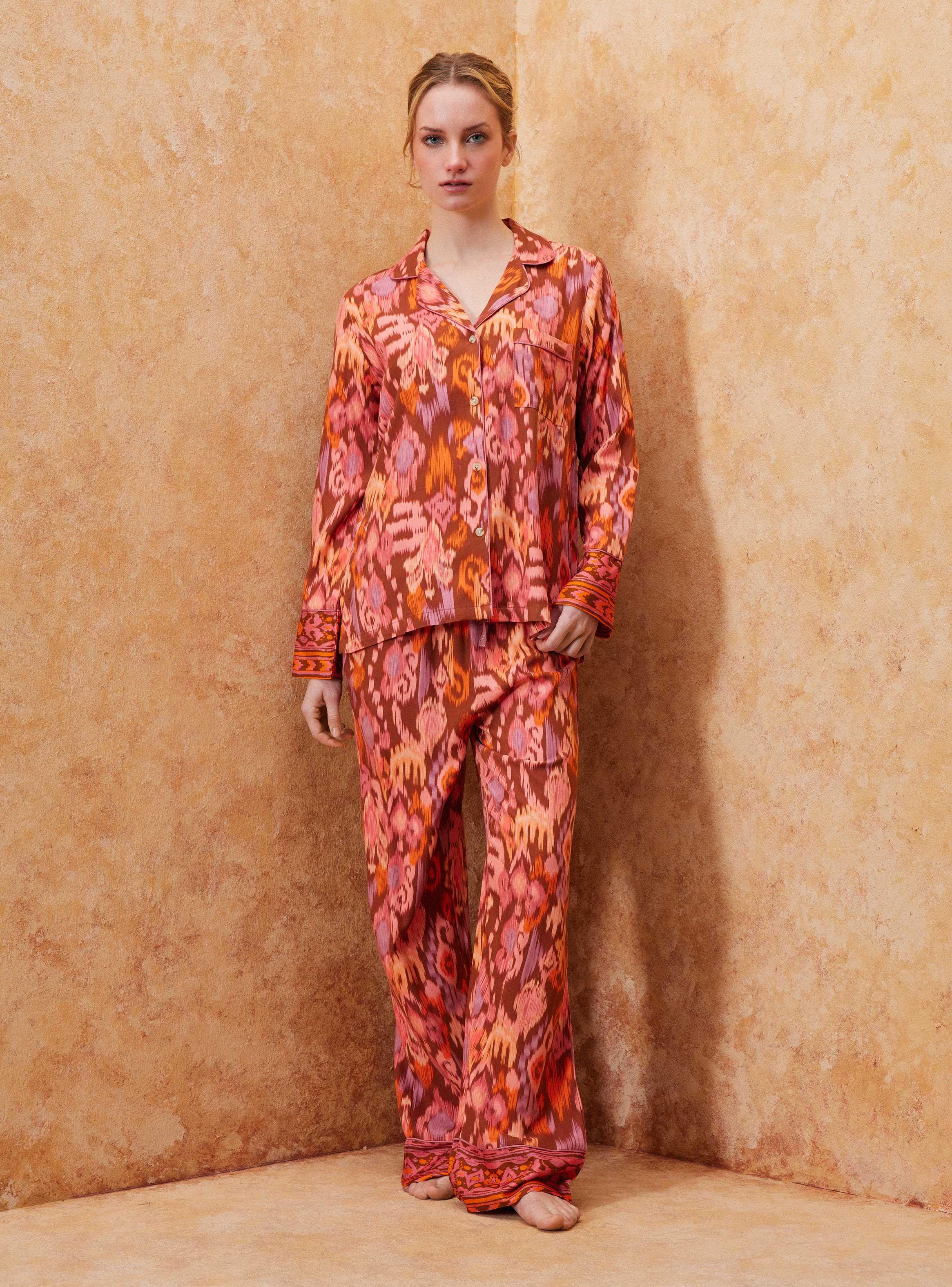 Pijama Tipo Camisero Full Estampado-4
