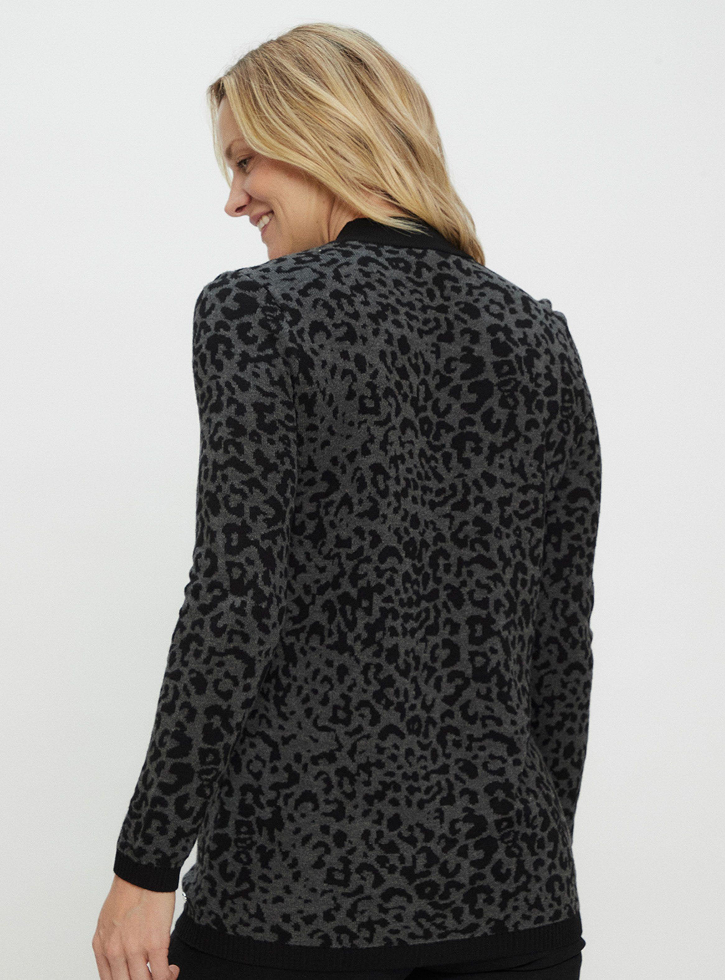 Sweater Tejido De Fantasía Con Cuello Alto-1