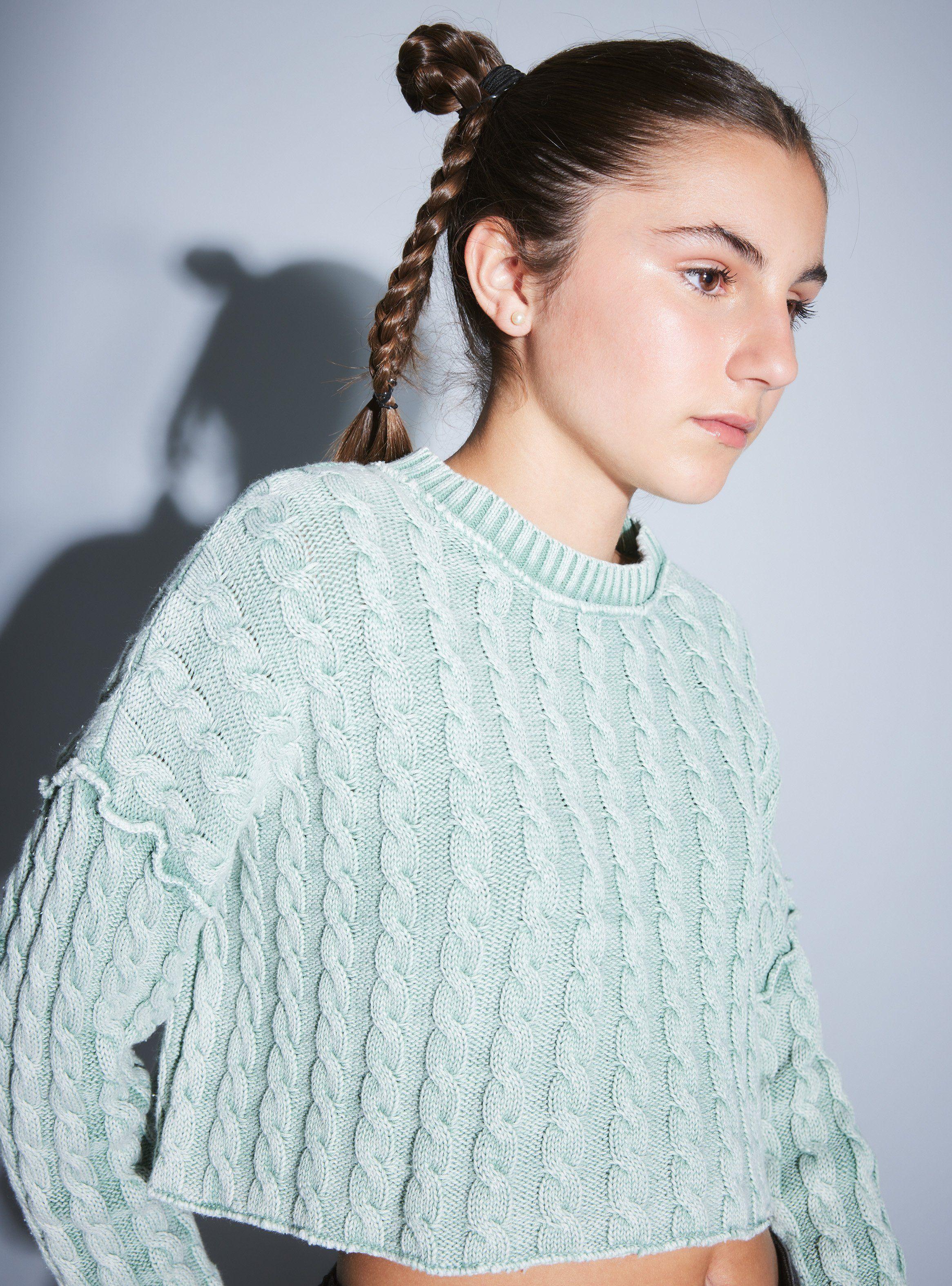 Sweater Washed Cuello Redondo-1