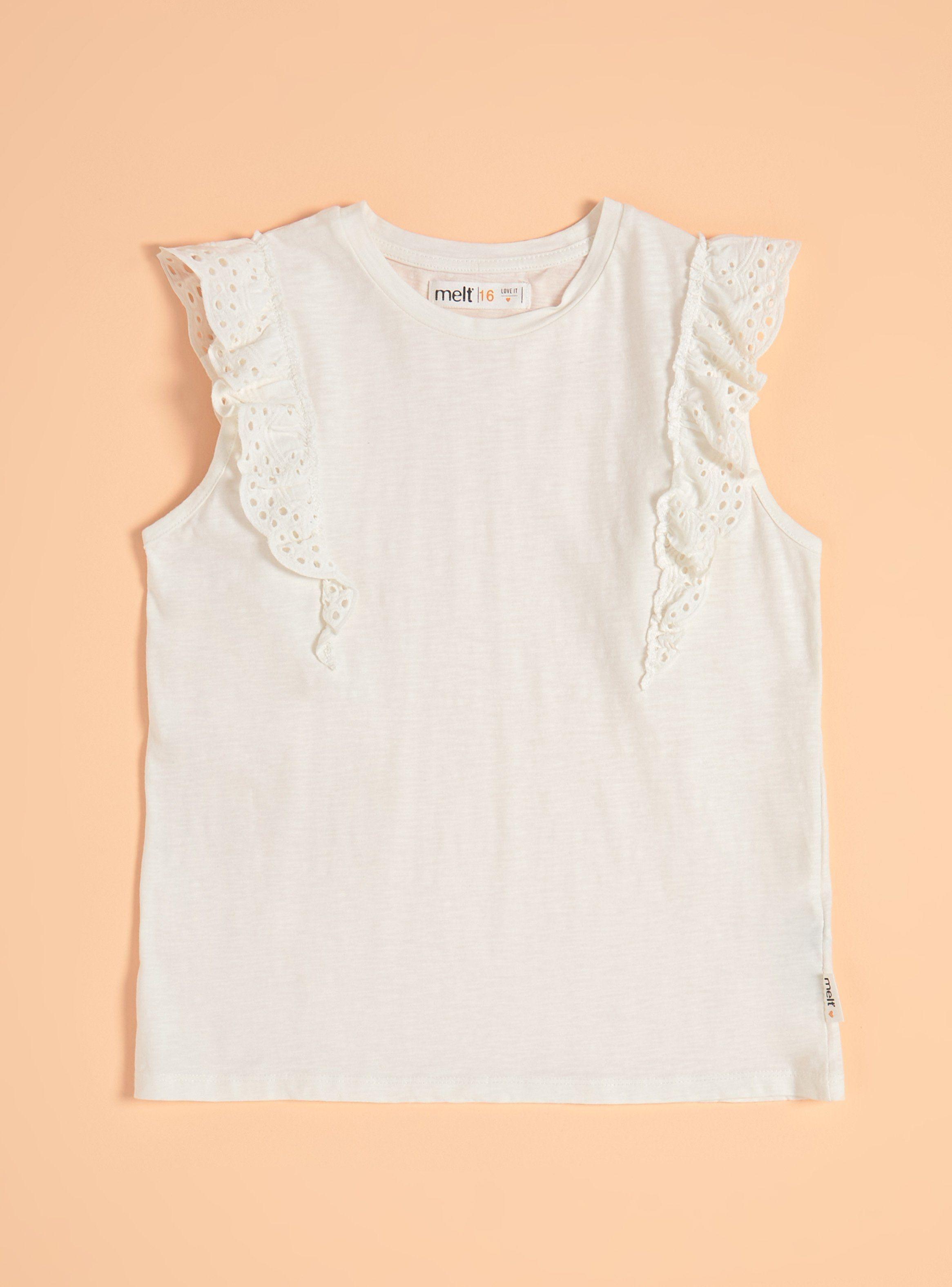 Polera Detalle de Broderie, Garment Dye-2