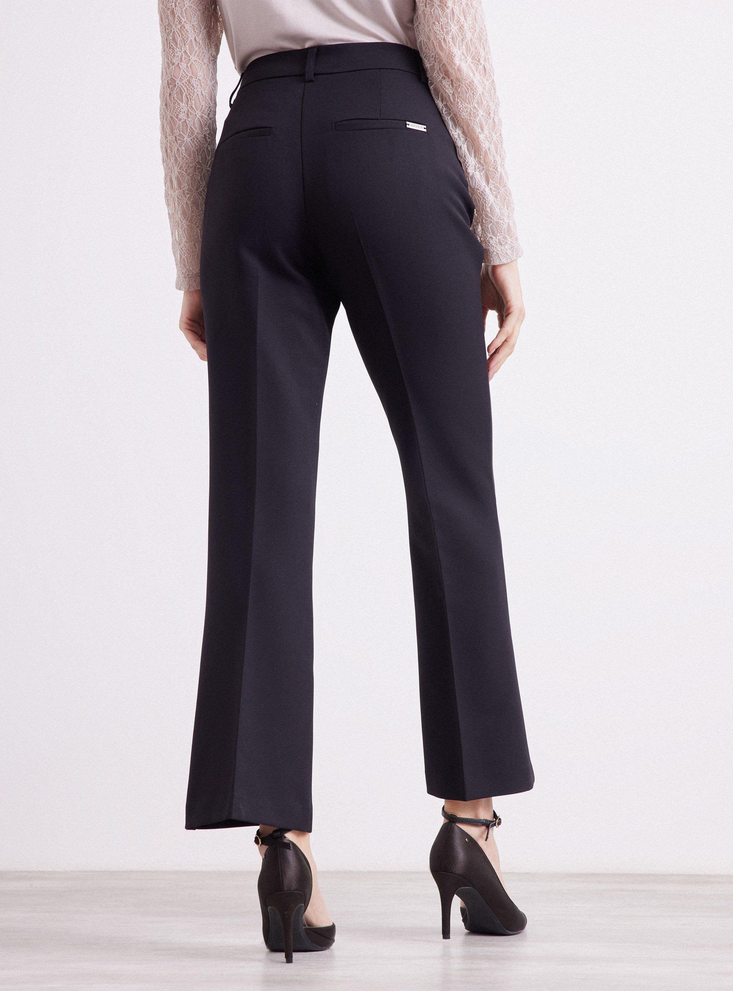 Pantalón de Vestir Flare Tiro Medio-1