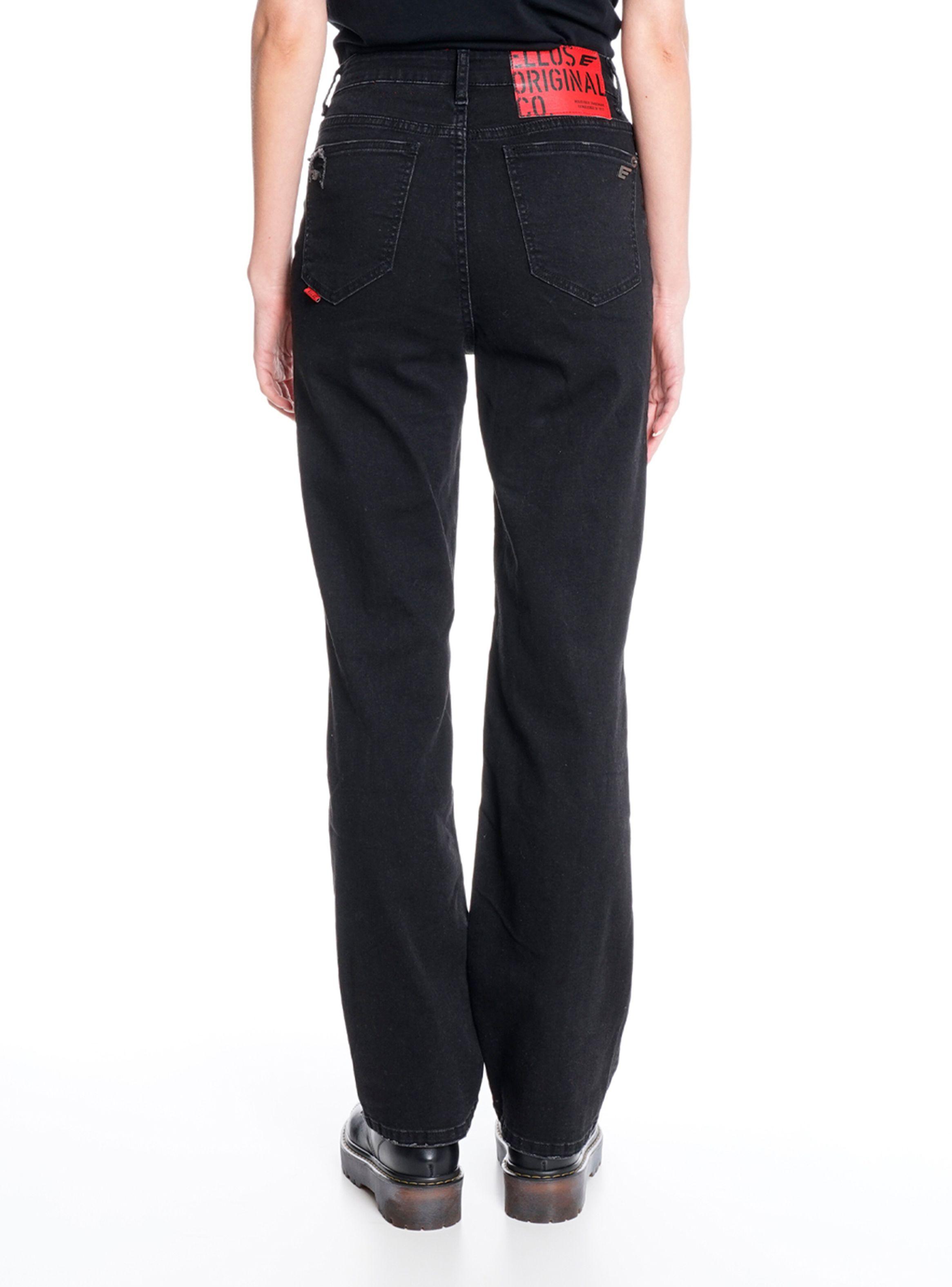 Jeans 90S Tiro Ultra Alto Black Rotura Rock In Rio-1