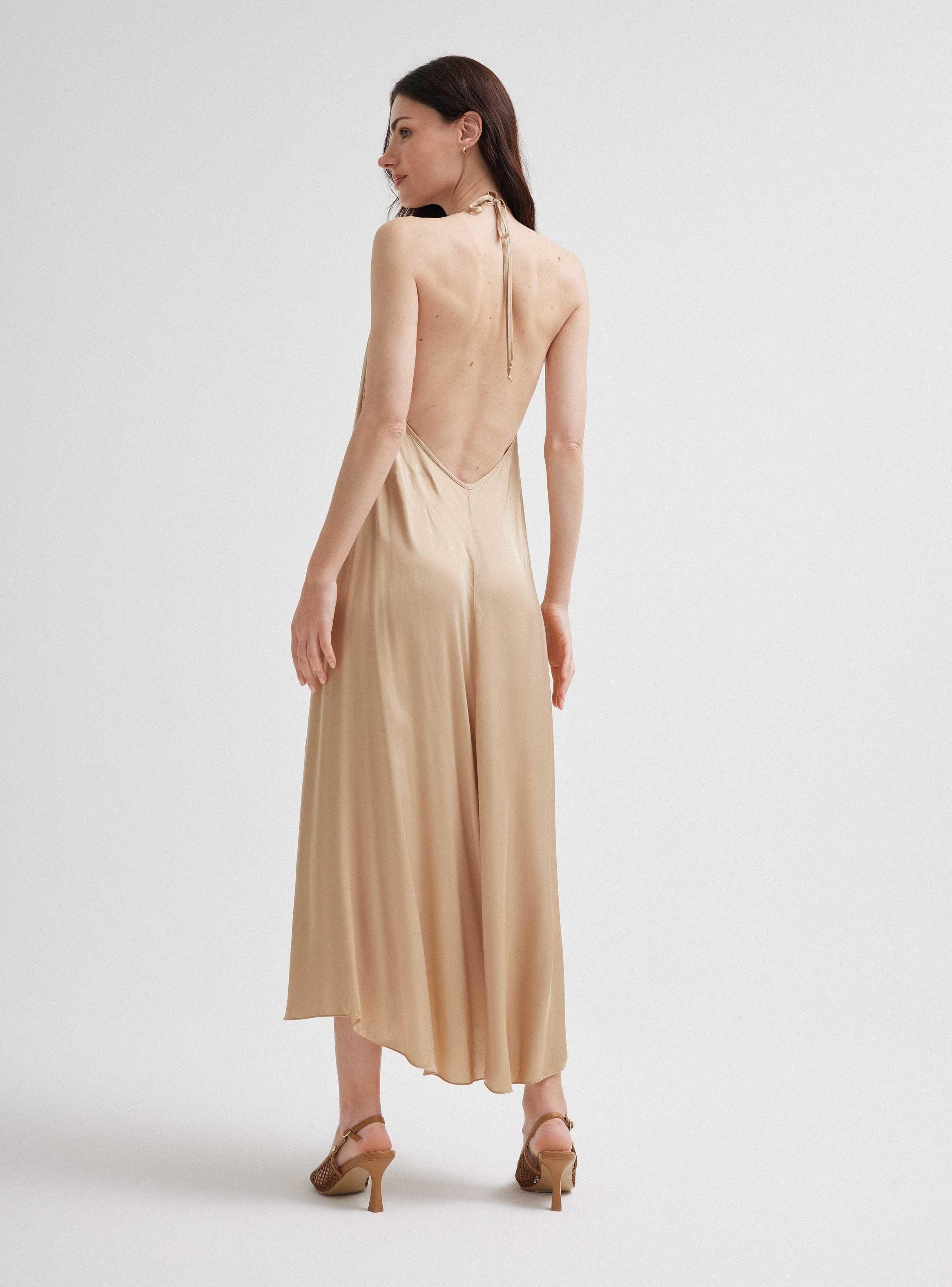 Vestido Amplio Espalda Descubierta Hecho en Italia-1