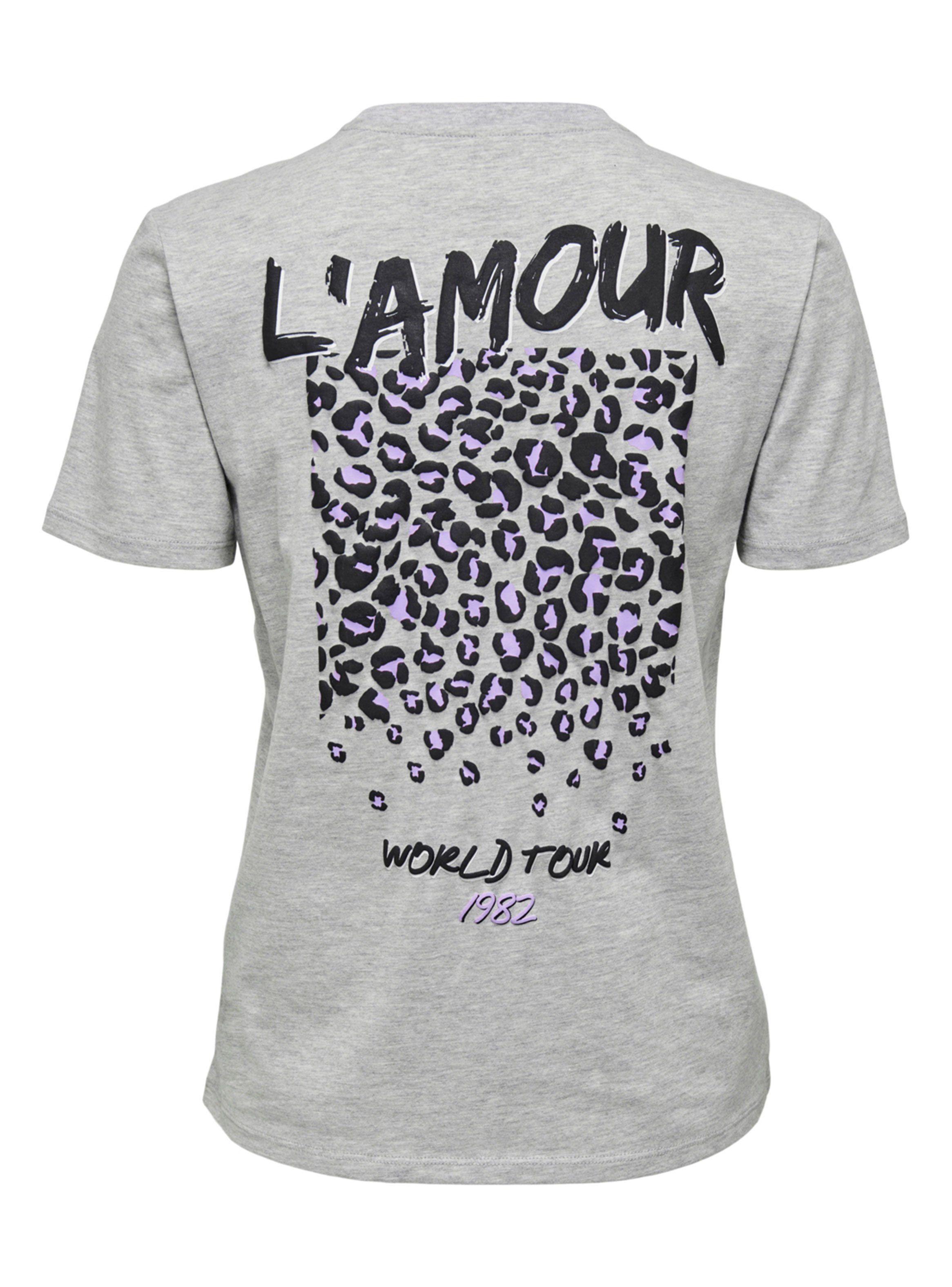 Polera Estampada L`Amour Gris-1