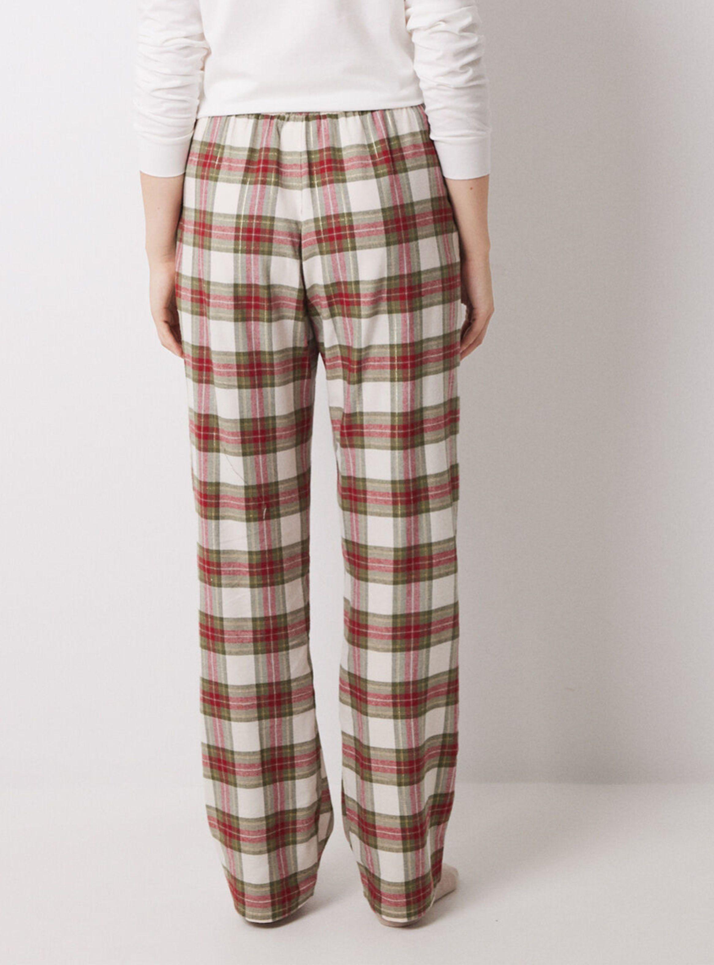 Pantalón Pijama Cuadros Algodón Verde-1