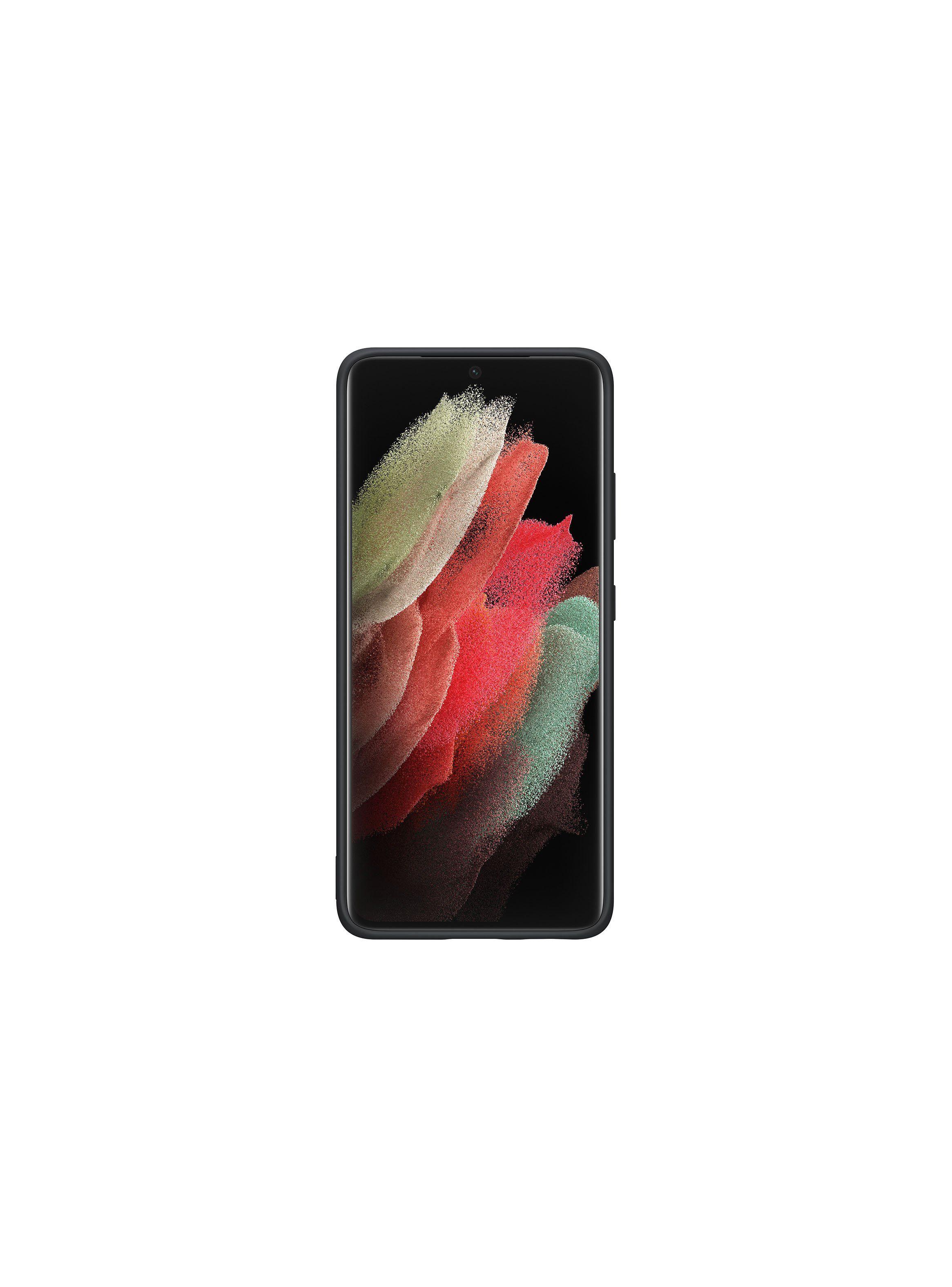 Samsung Carcasa Silicone Cover para Galaxy S21 Ultra Negro-0