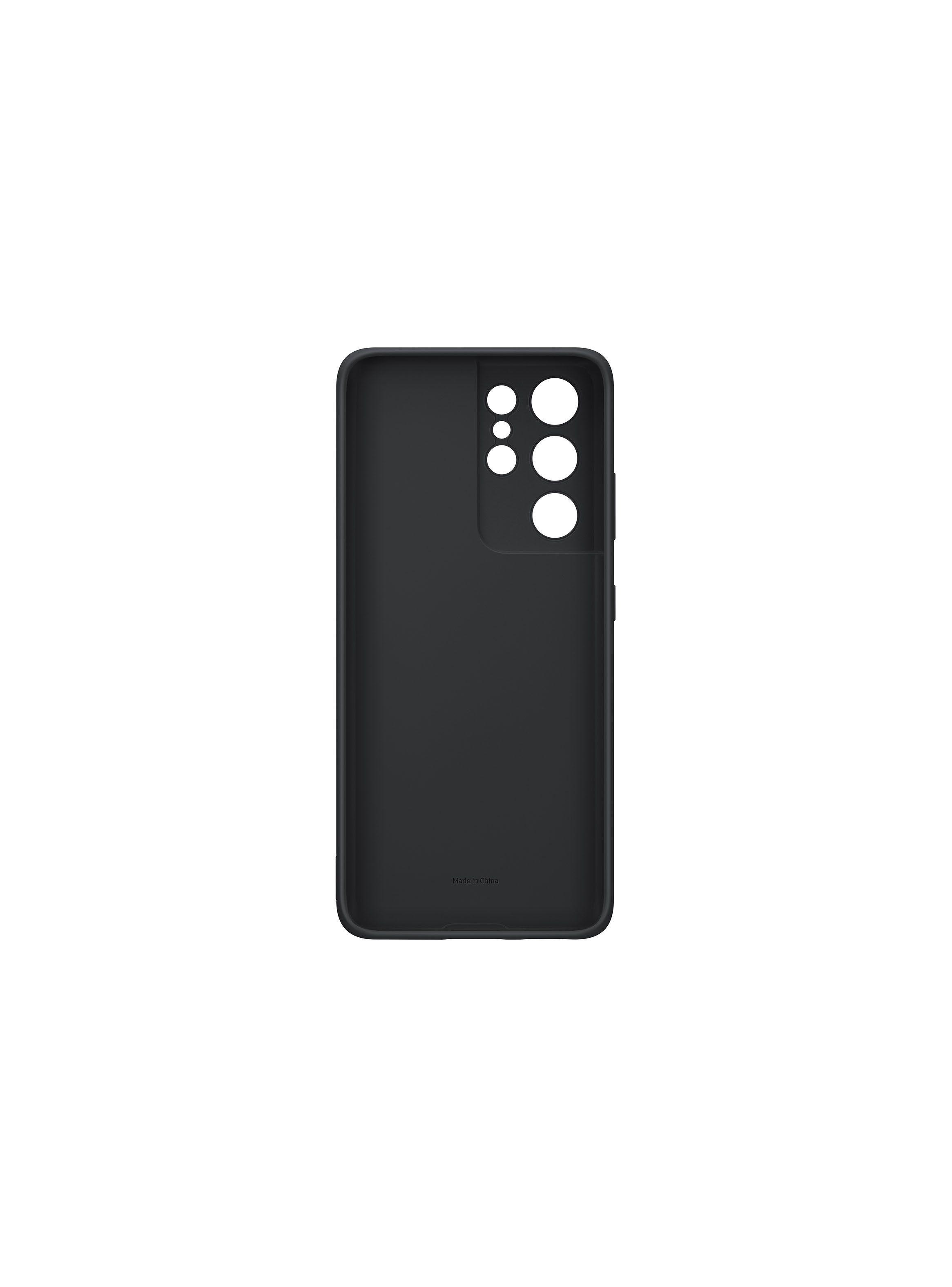 Samsung Carcasa Silicone Cover para Galaxy S21 Ultra Negro-2