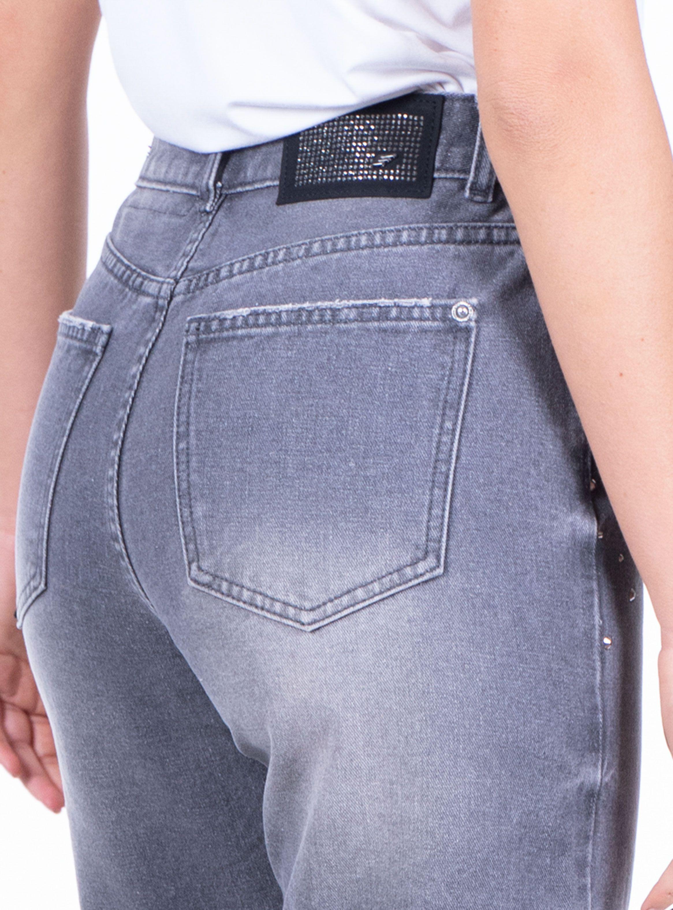 Jeans 90s Tiro Ultra Alto Light Gray Brillos-2