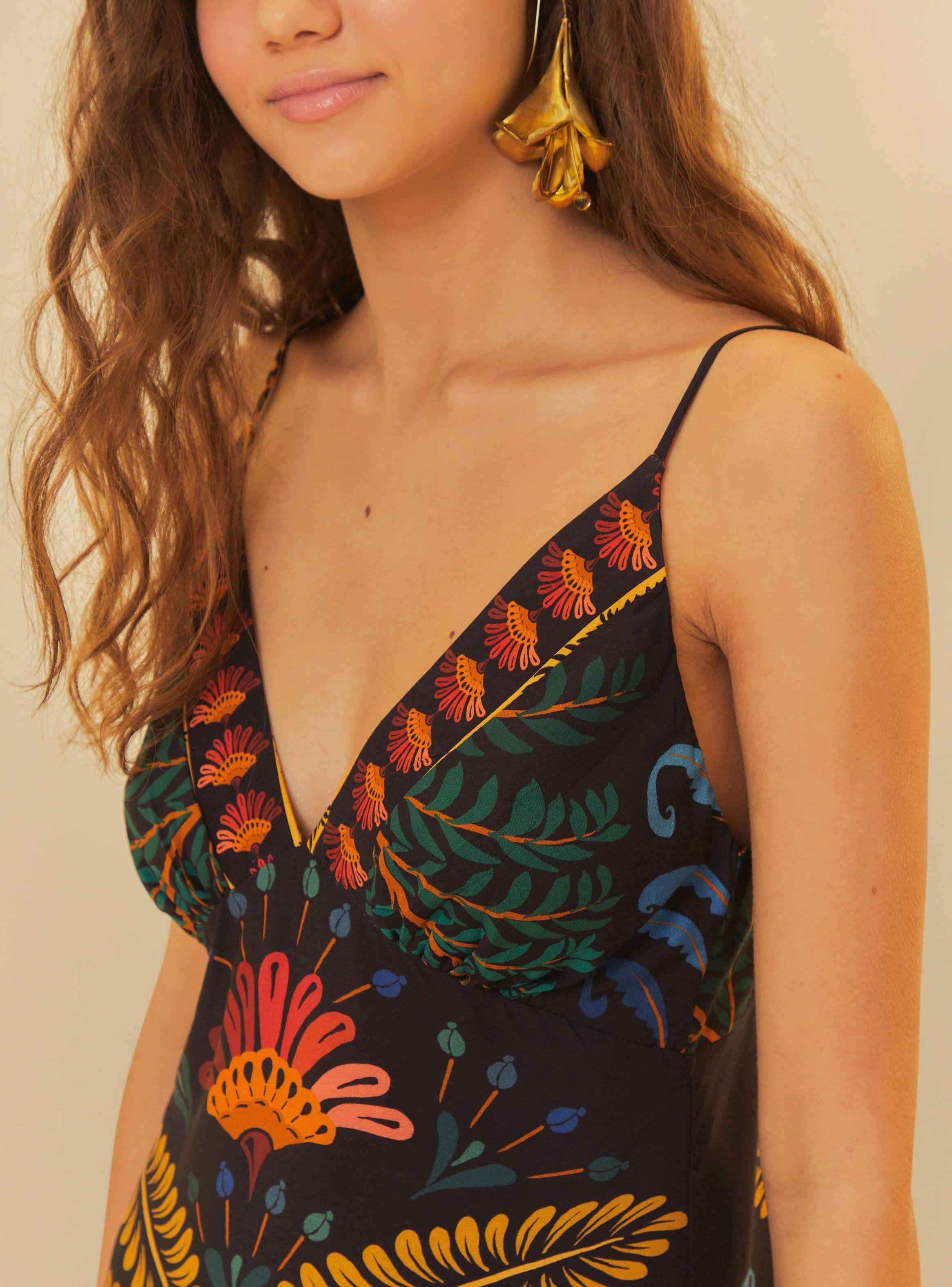 Vestido Largo con Palmera-3