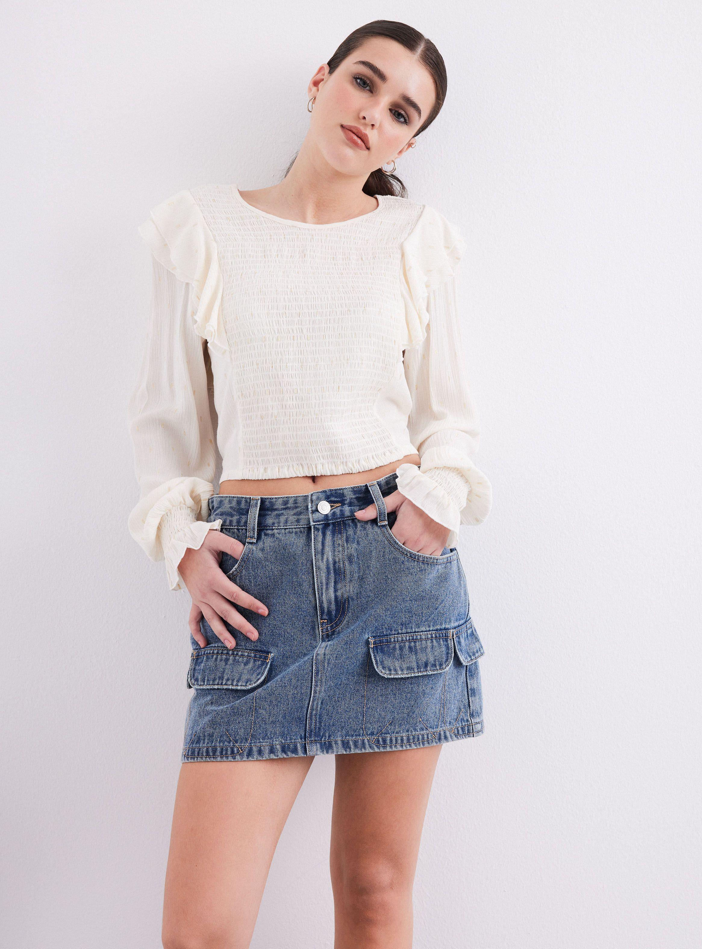 Falda Bolsillos Cargo y Tapetas-0