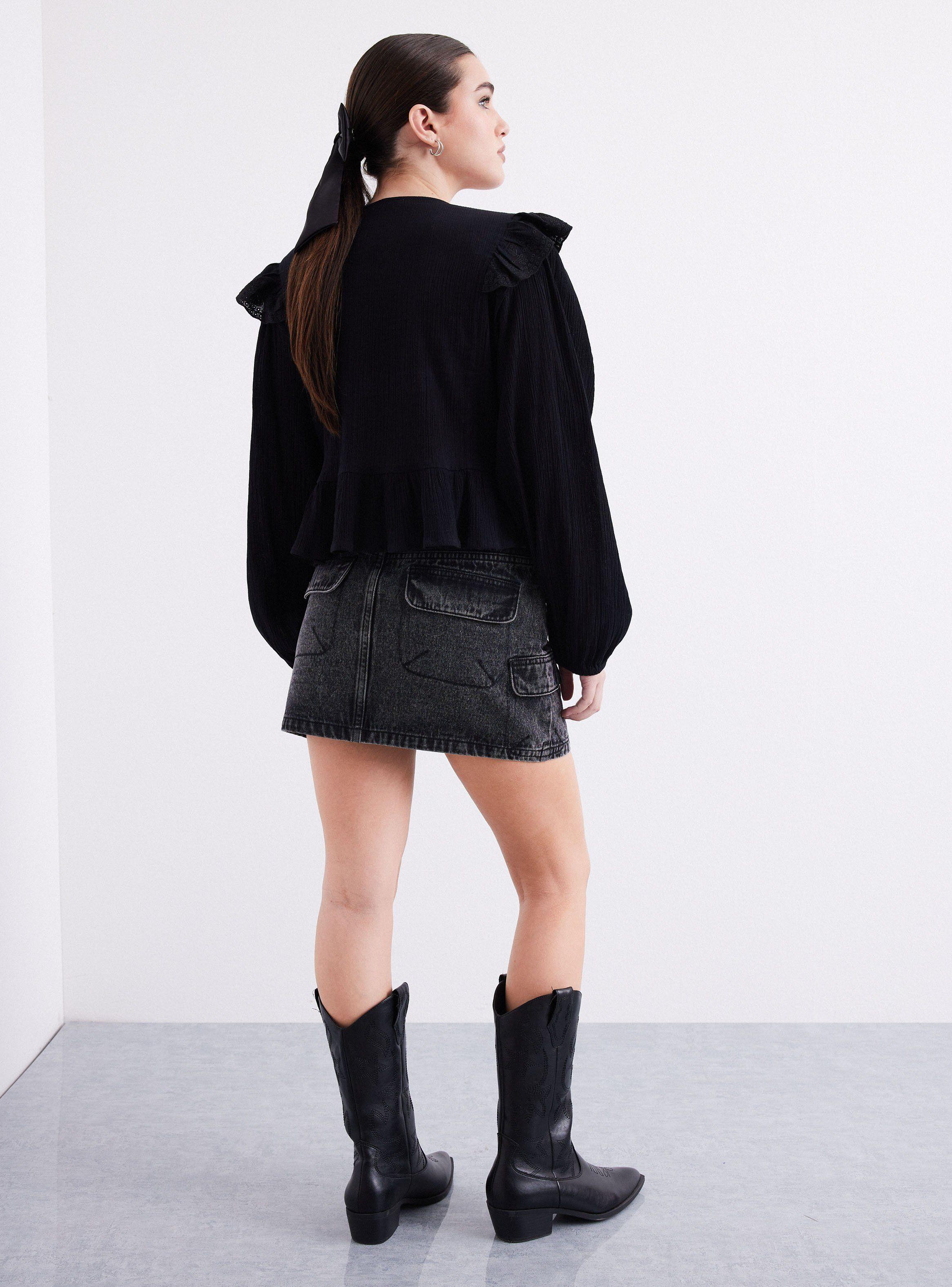 Falda Bolsillos Cargo y Tapetas-5