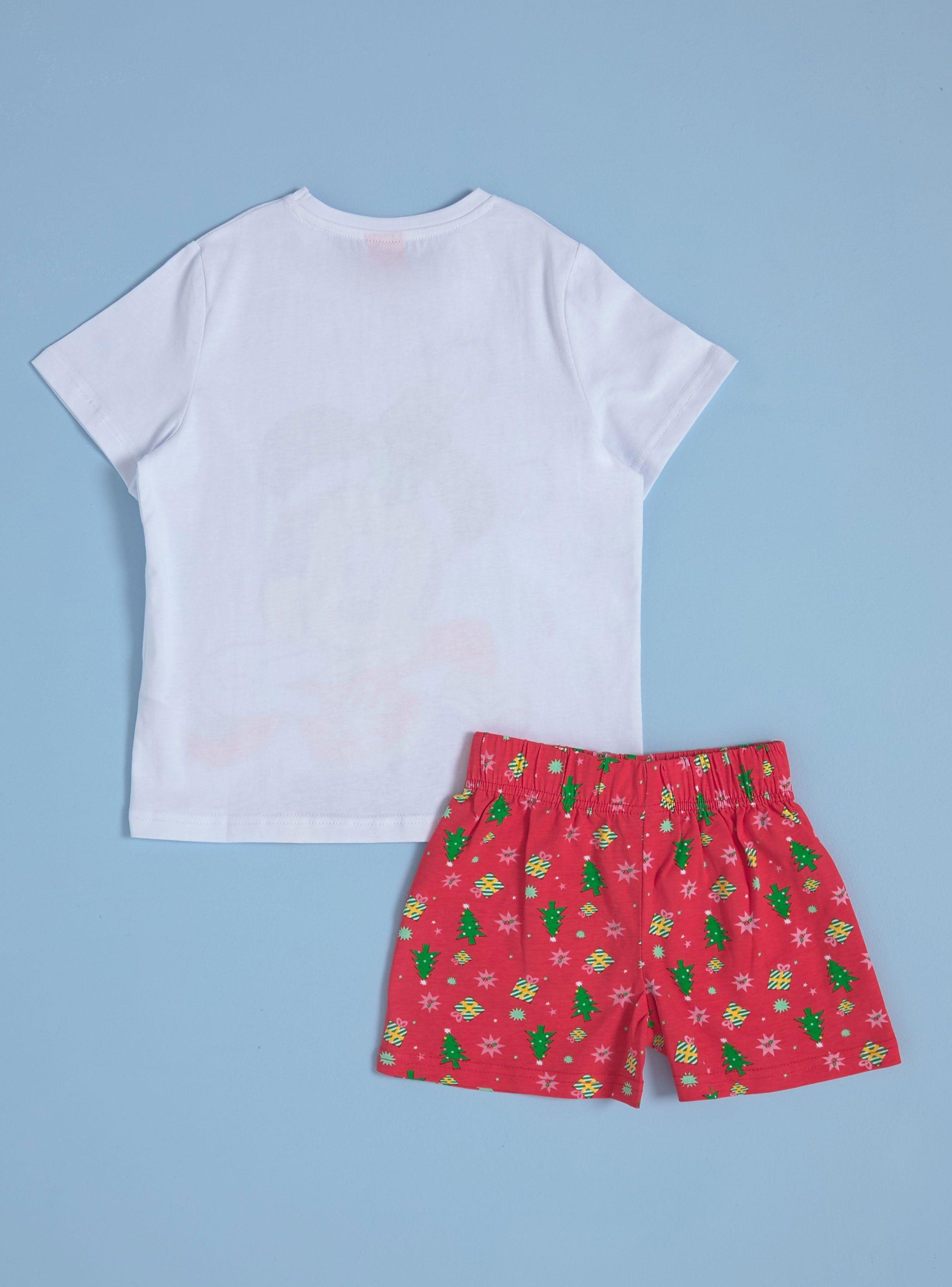 Pijama Corto Disney Estampado Minnie Navidad-1