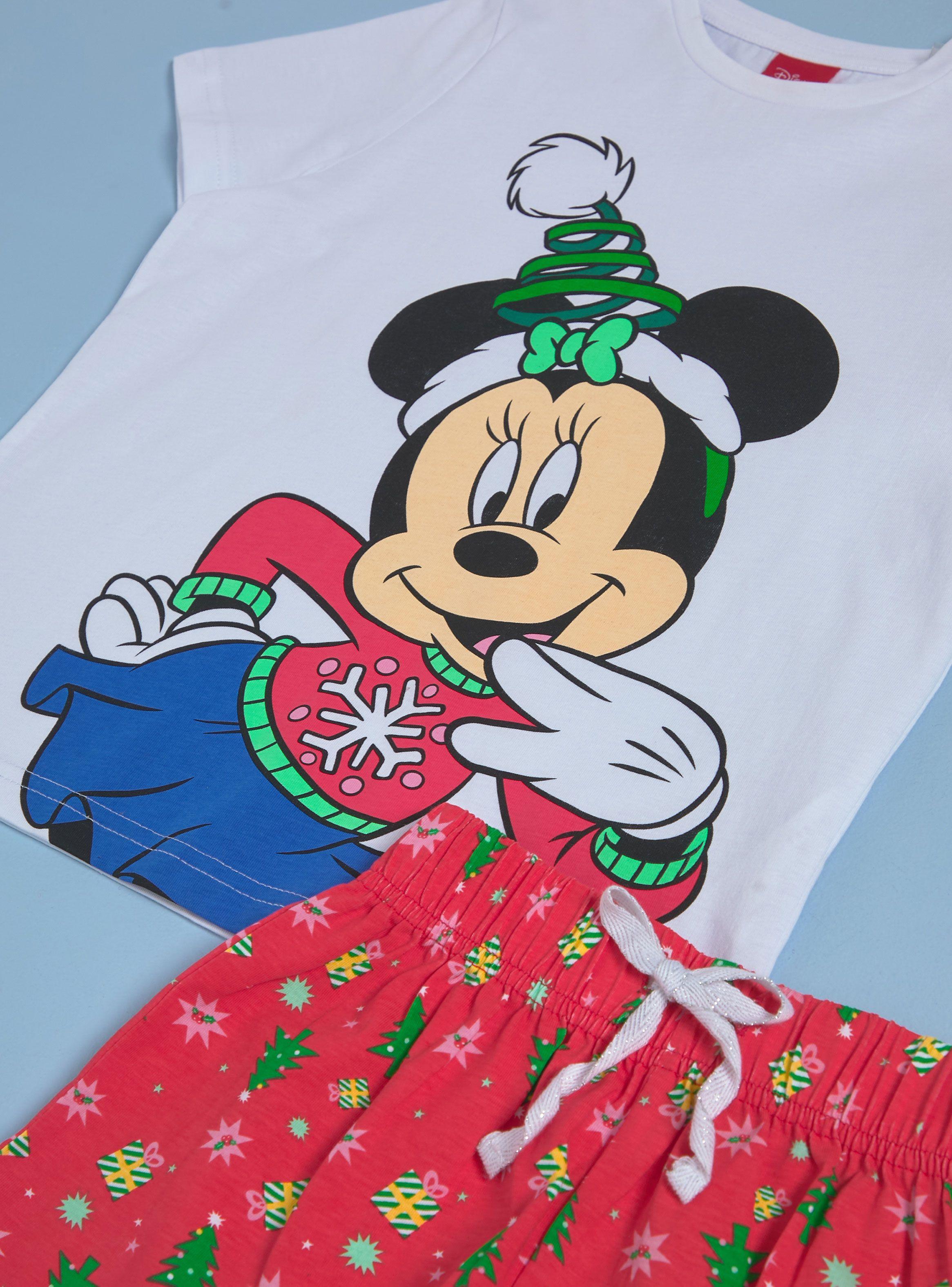 Pijama Corto Disney Estampado Minnie Navidad-2
