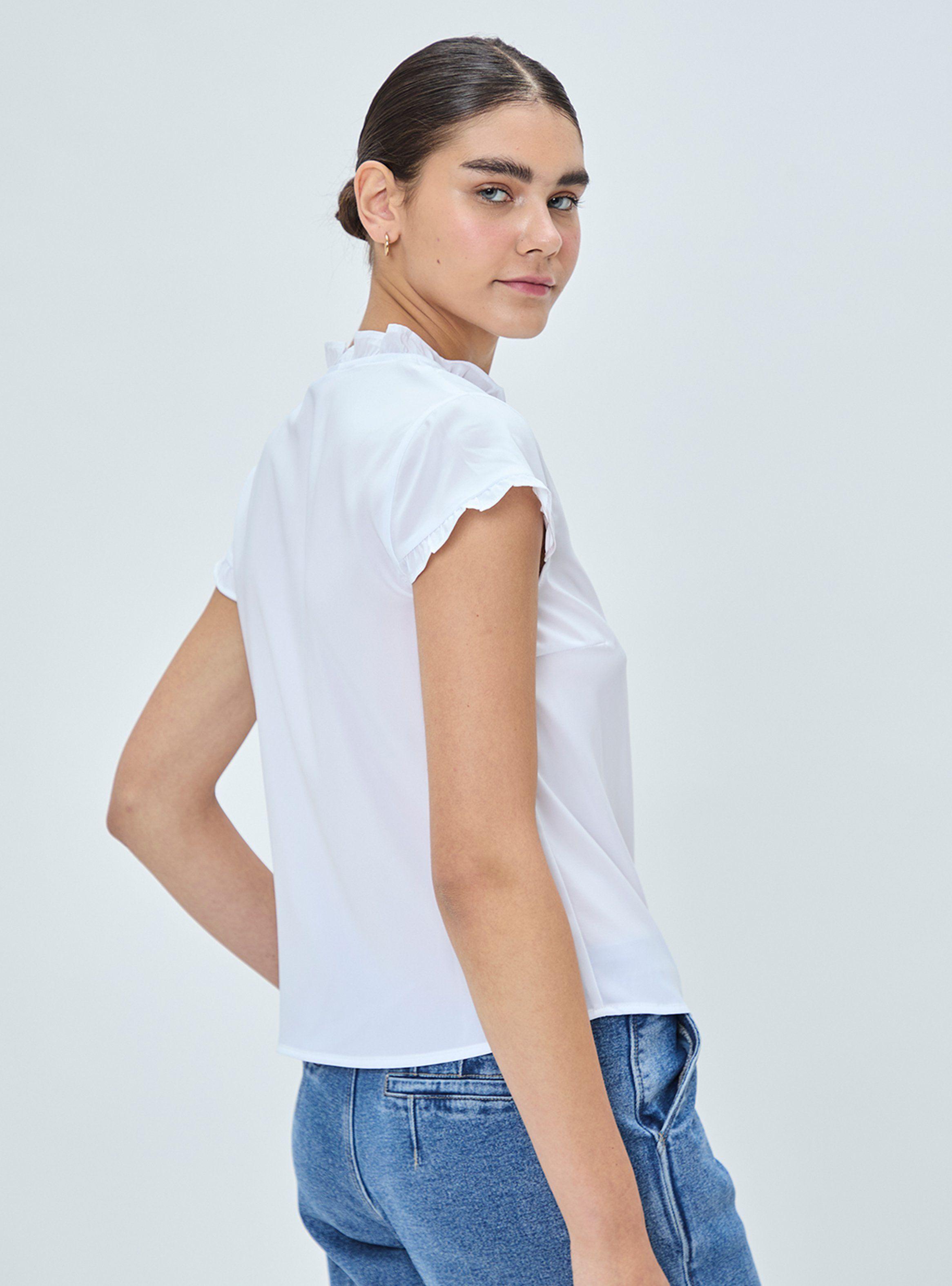 Blusa Lisa Detalle en Escote-1