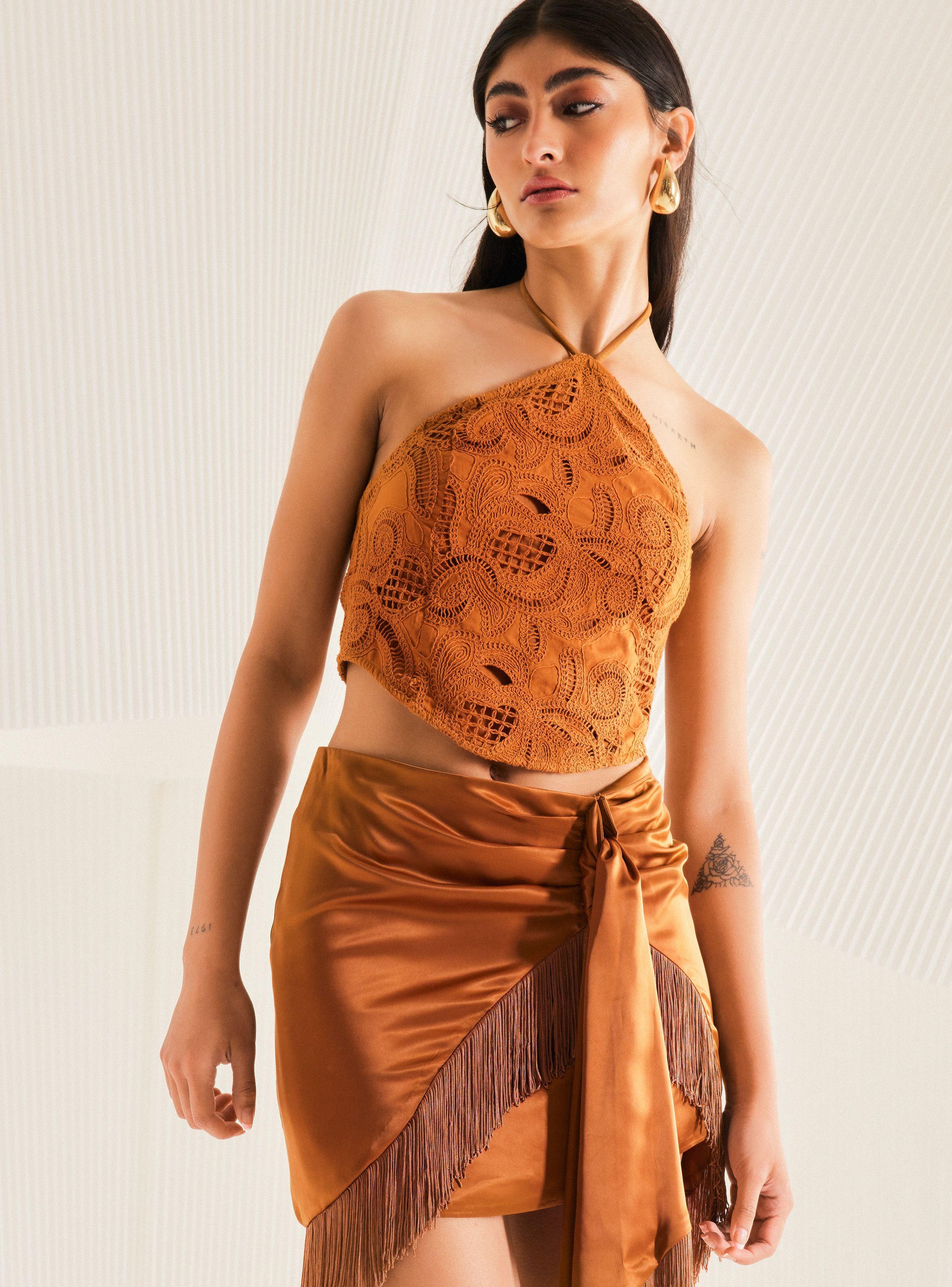 Blusa Colaboración María Guldman de Macramé-0