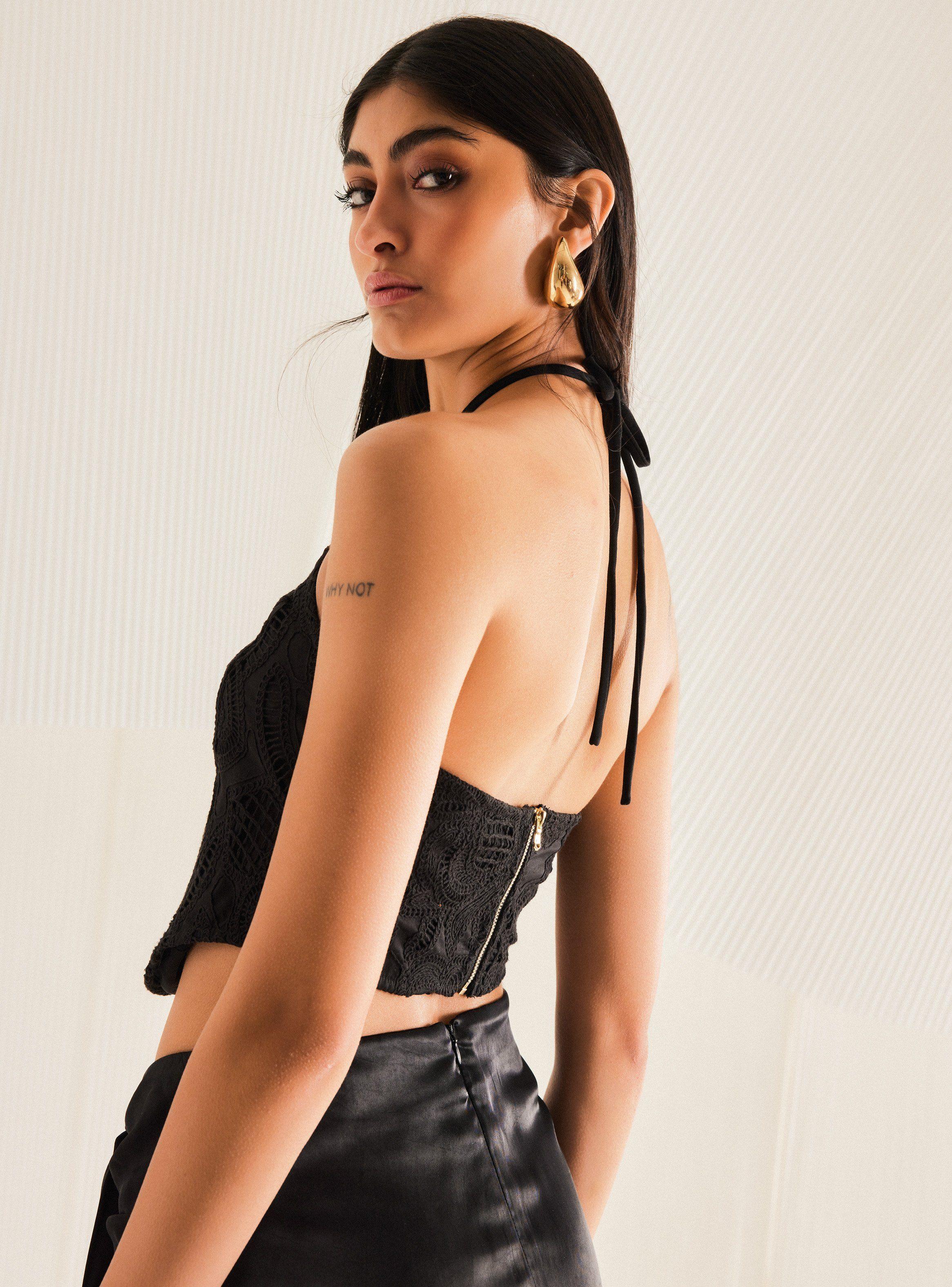 Blusa Colaboración María Guldman de Macramé-3