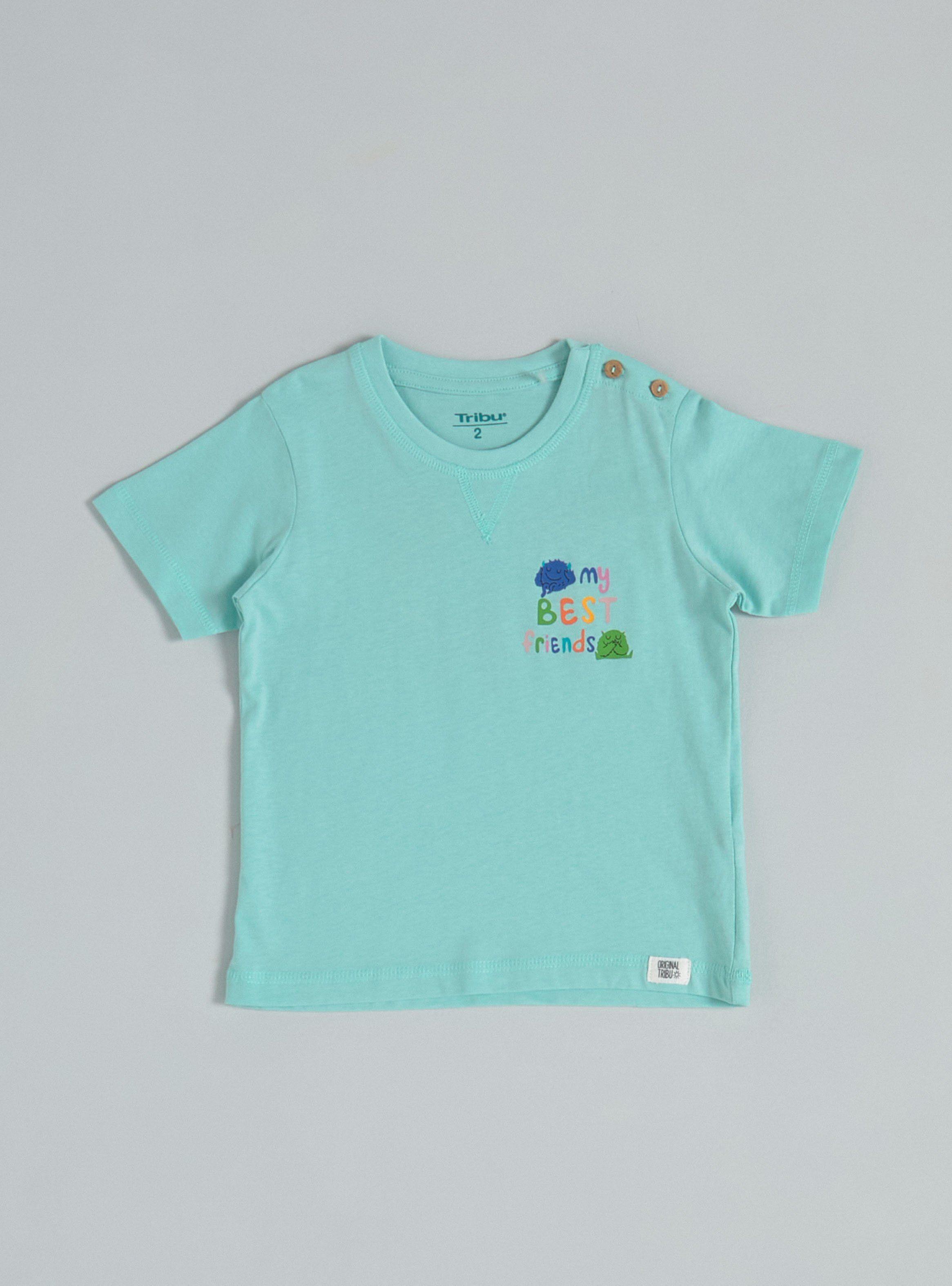 Polera Estampado Pequeño al Frente y Grande Atrás-0