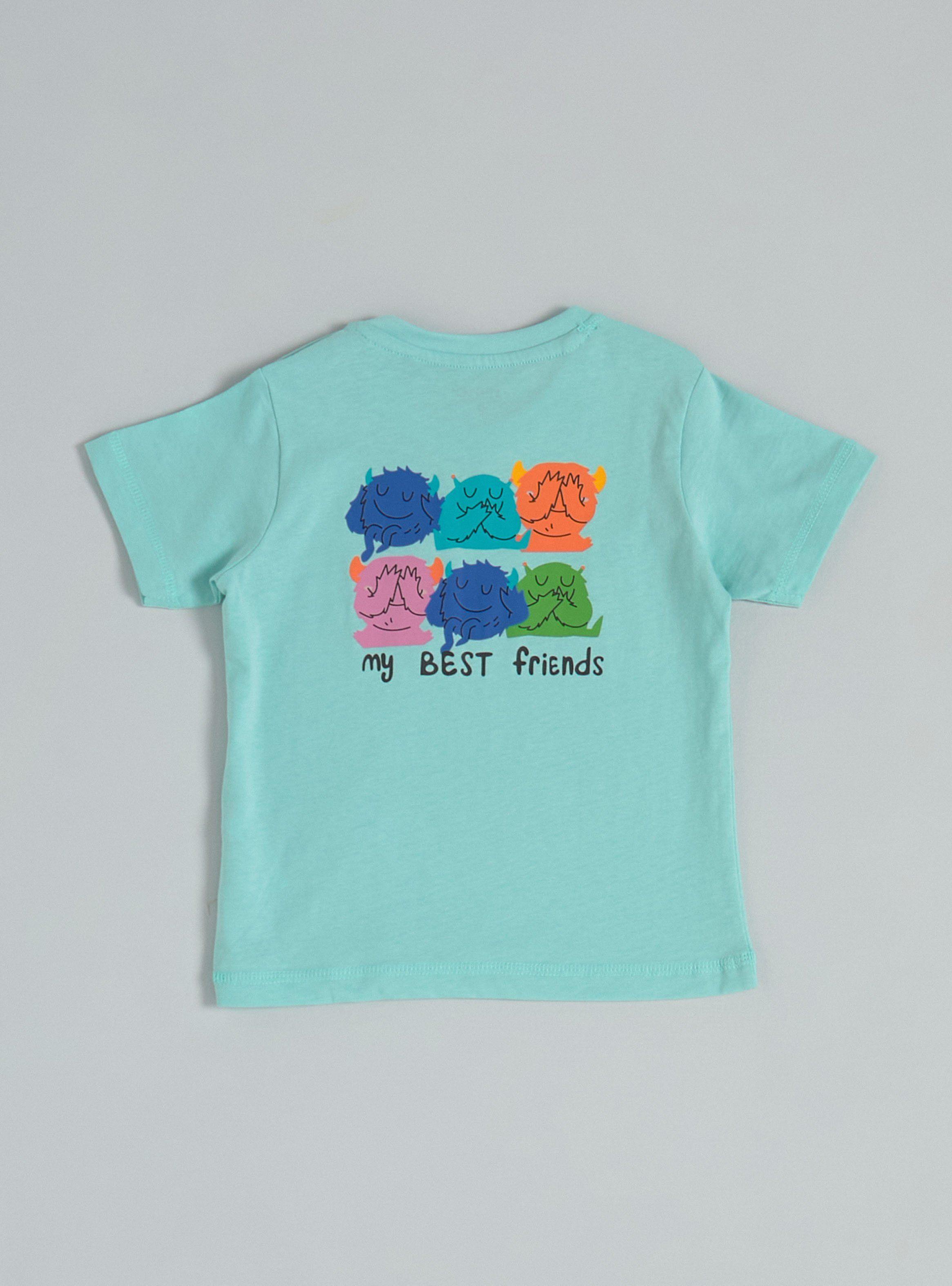 Polera Estampado Pequeño al Frente y Grande Atrás-1