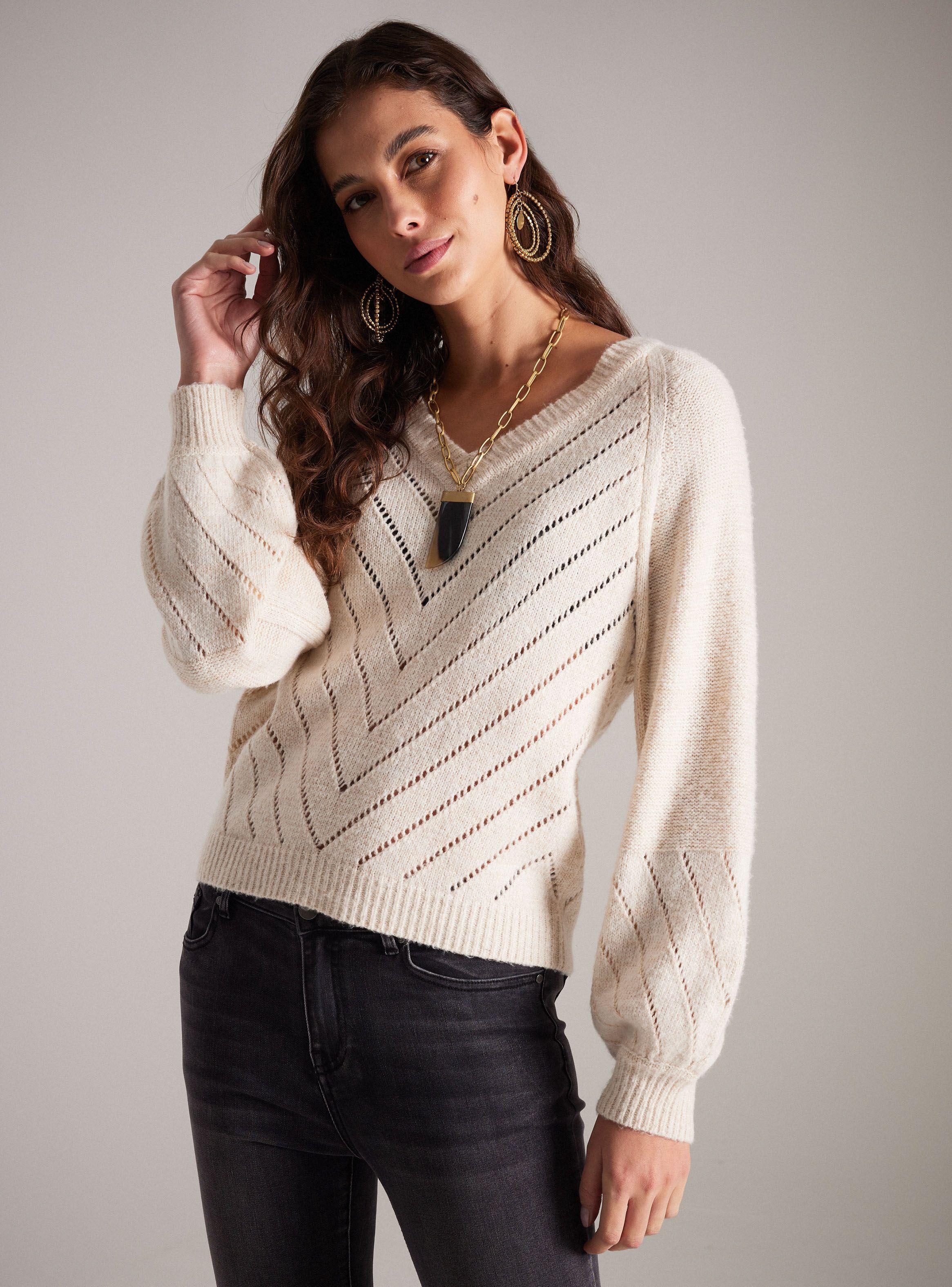 Sweater Tejido con Hilo de Lurex-0