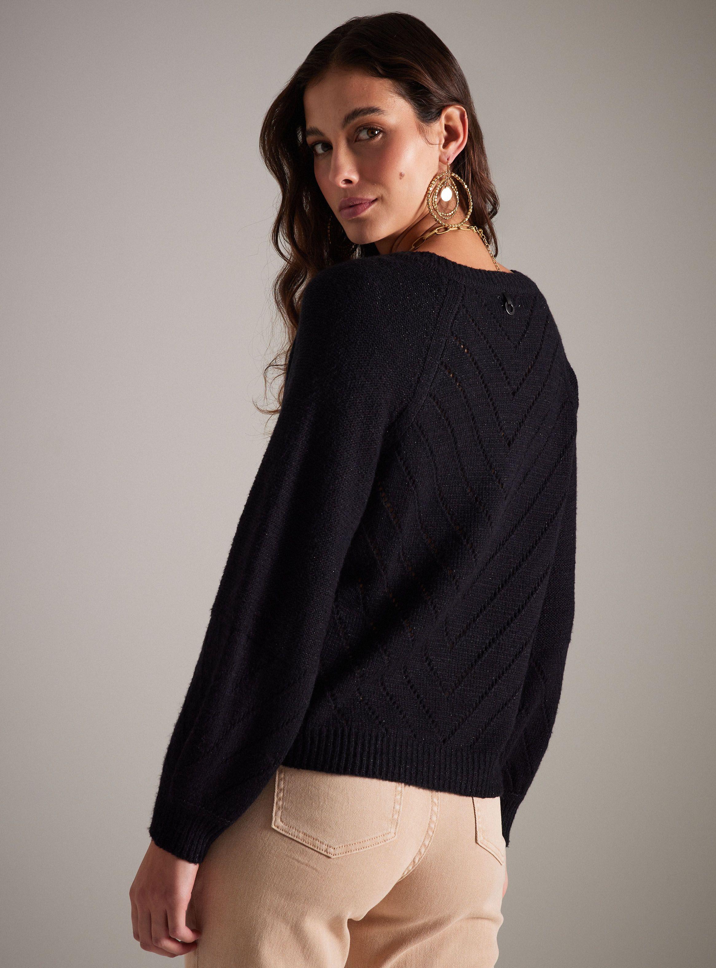 Sweater Tejido con Hilo de Lurex-1