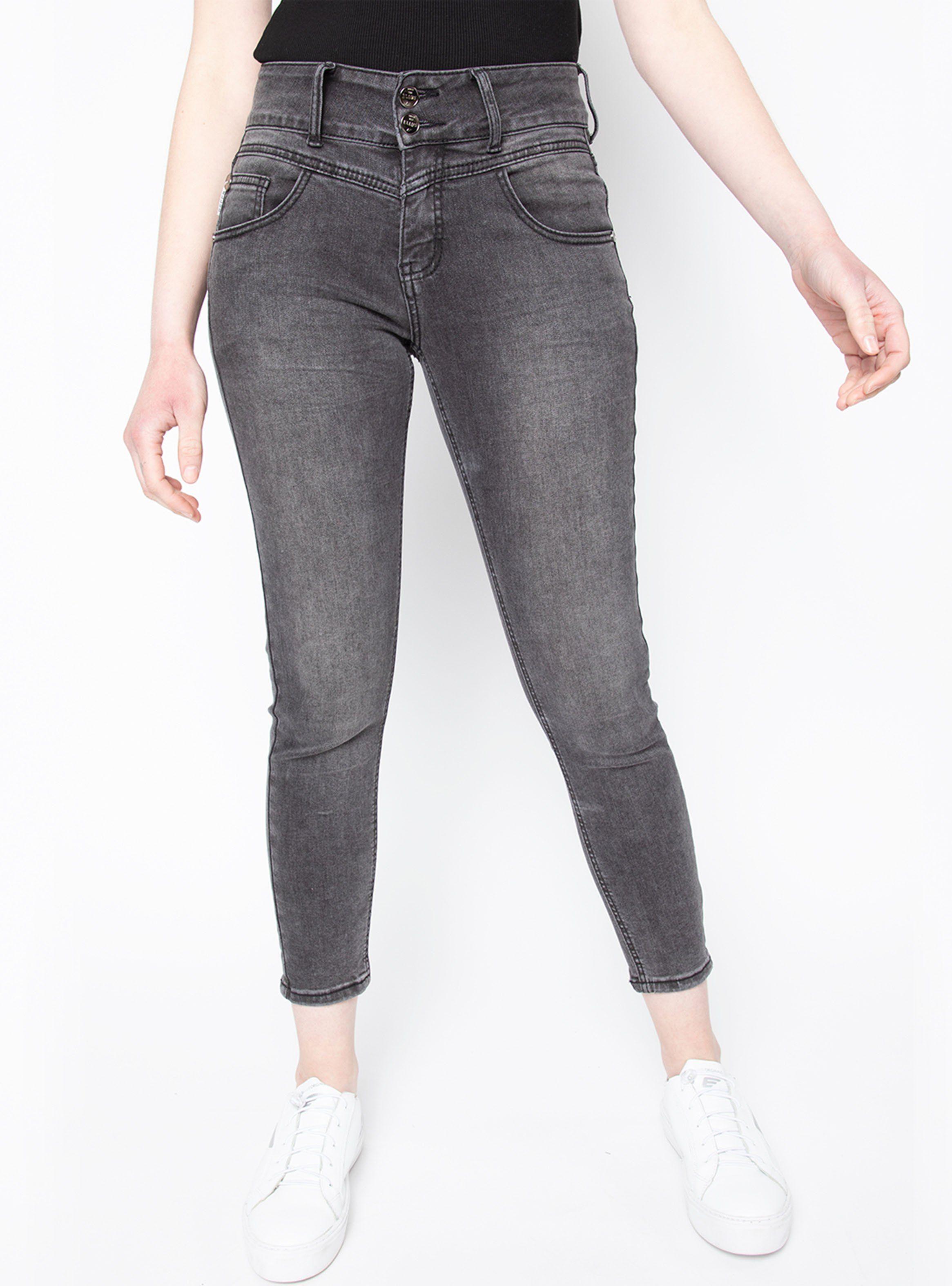Jeans Candice Cut Tiro Medio Dark-0