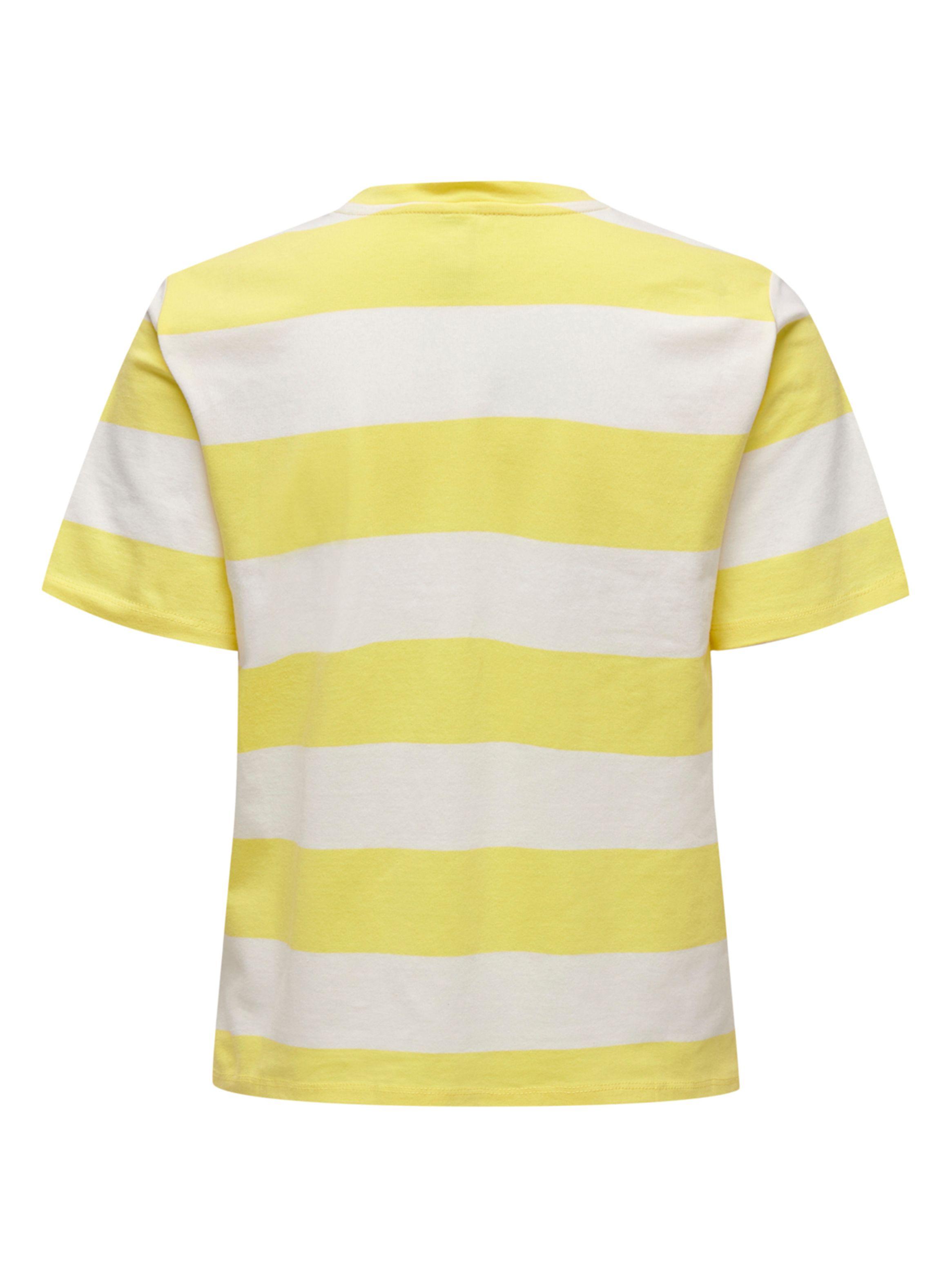Polera a Rayas Print LA Amarillo-1