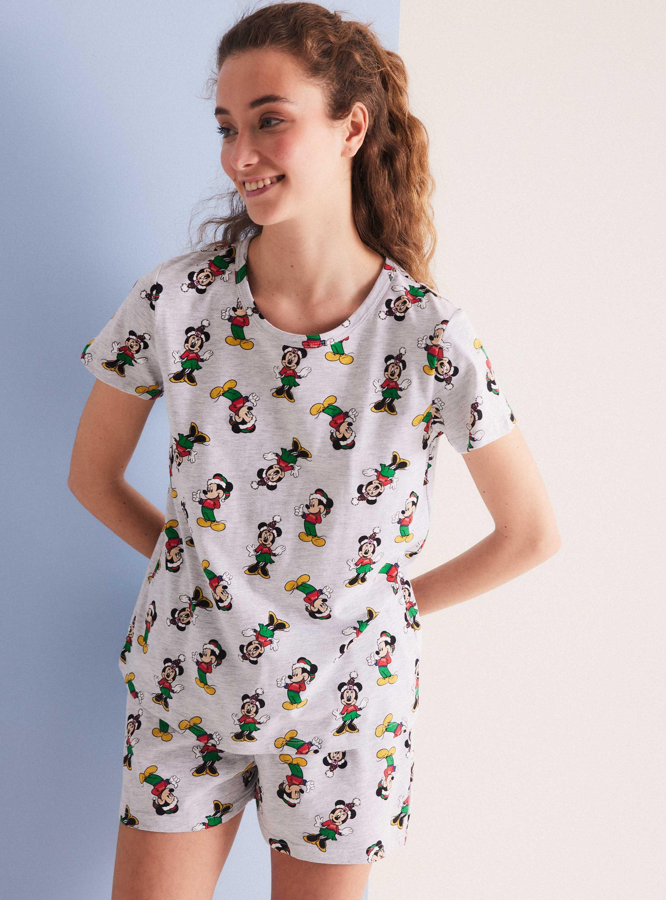 Pijama Disney Navidad Minnie y Mickey Full Print en Caja-0