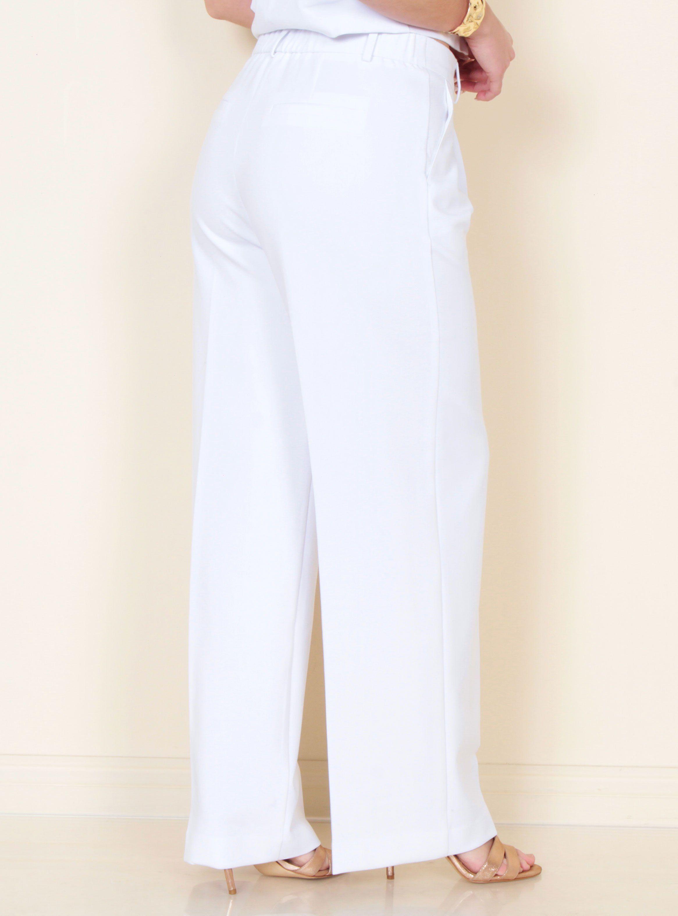 Pantalón Wide Leg Tiro Alto con Pretina Básica Regular Fit-1