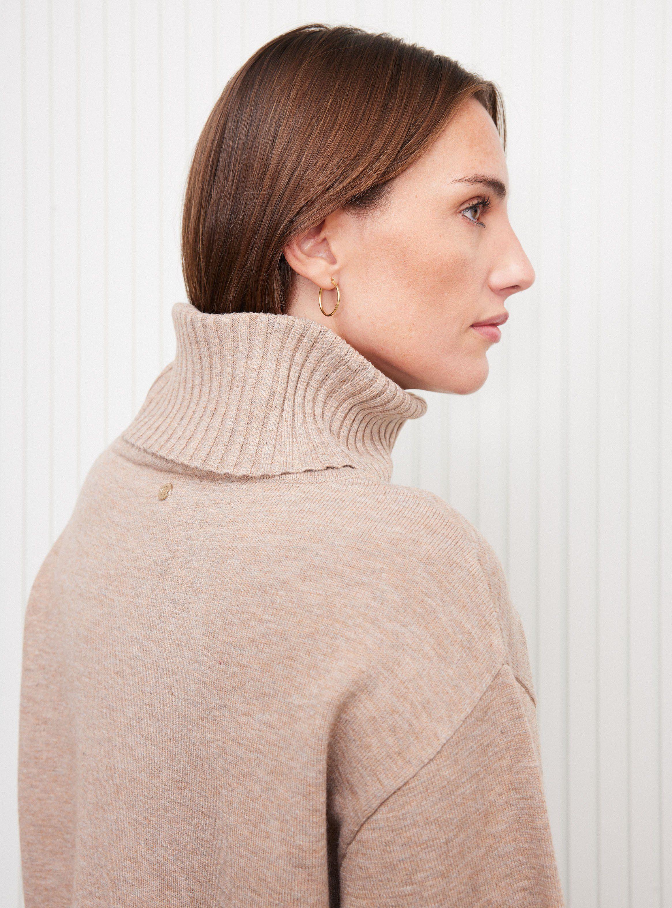 Sweater Cuello Alto Y Bolsillos Set Tejido-3