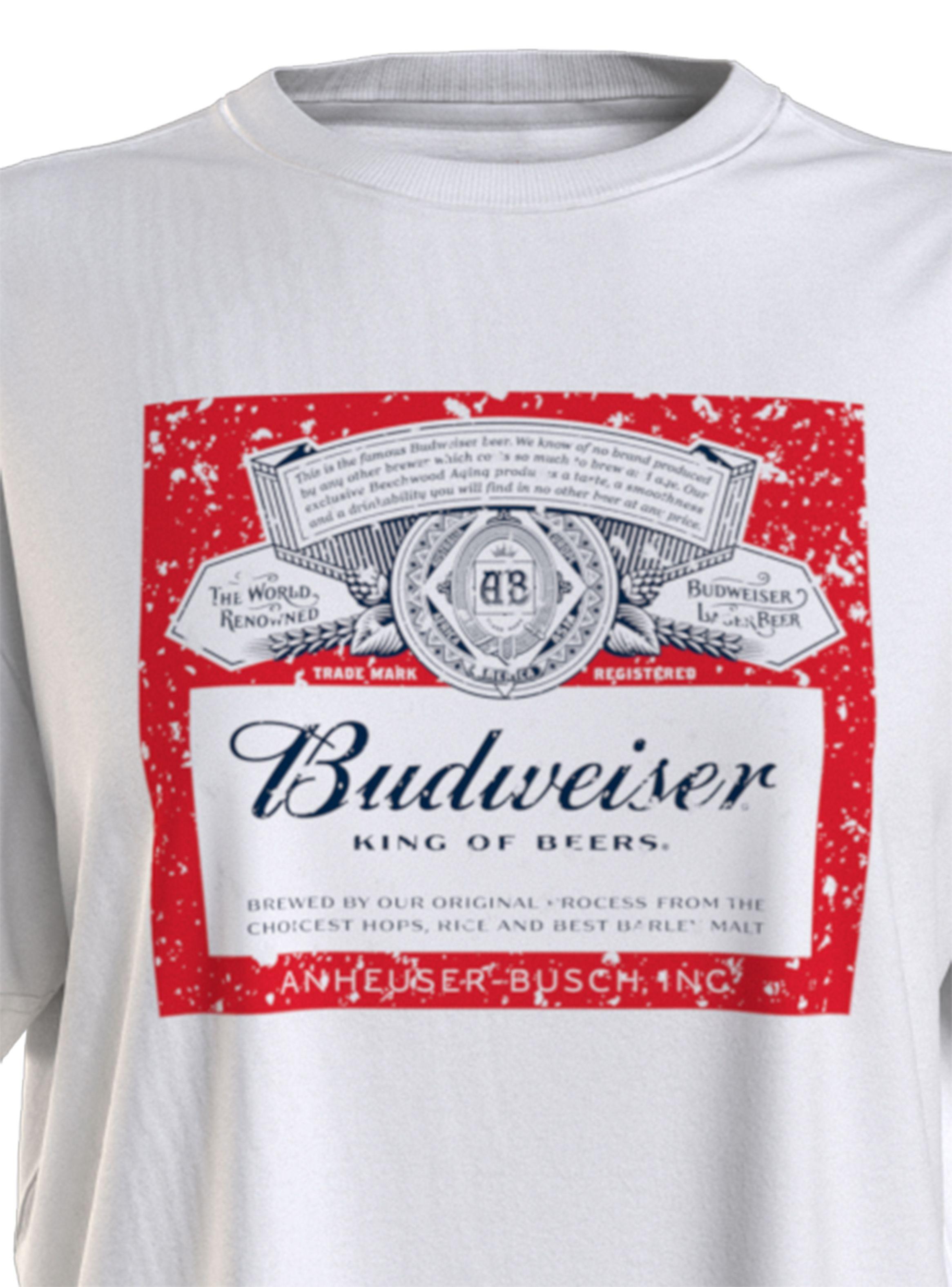 Polera  Budweiser Label Ringer-2