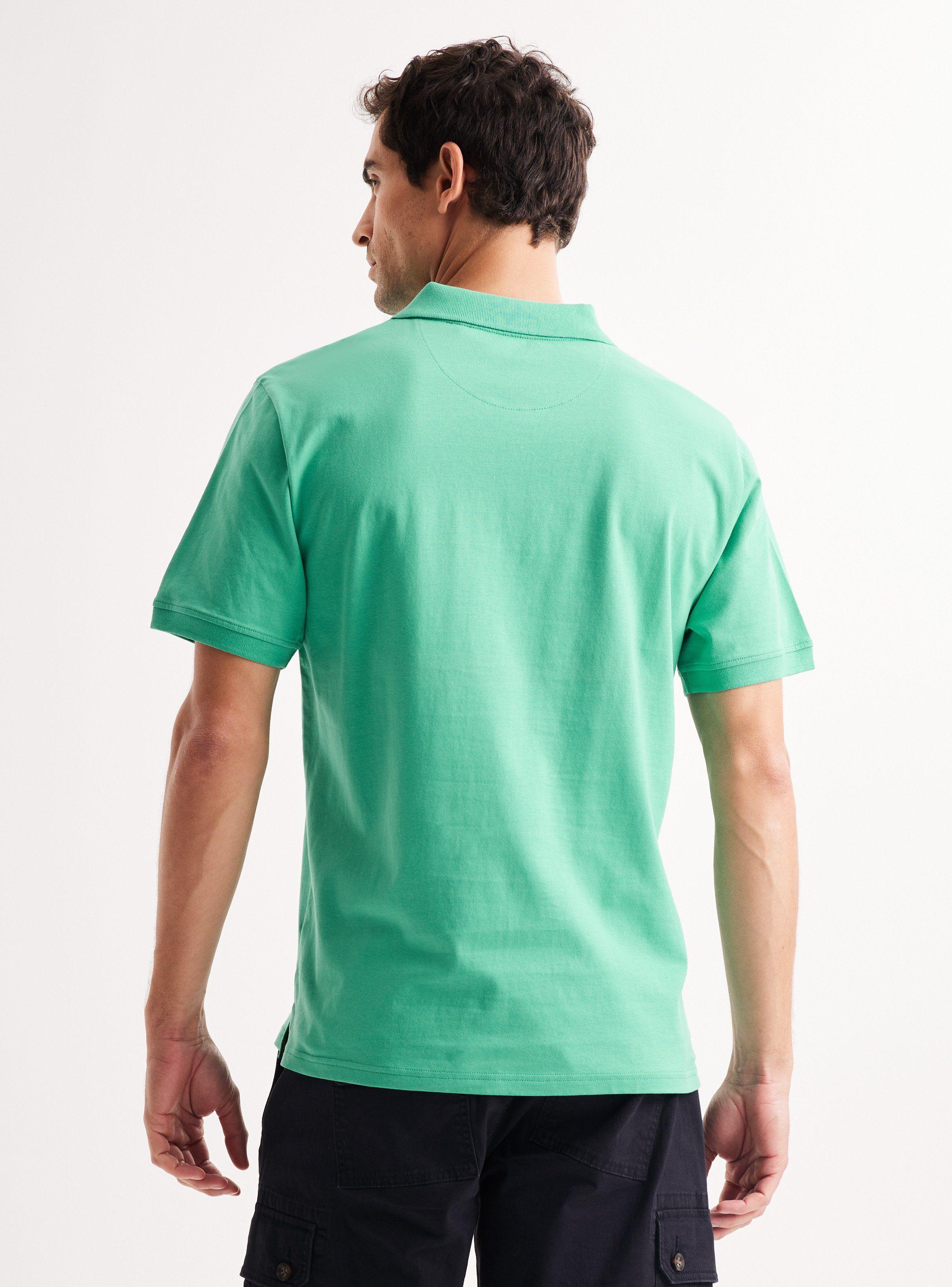 Polera Manga Corta Cuello Polo Algodón Jersey-1
