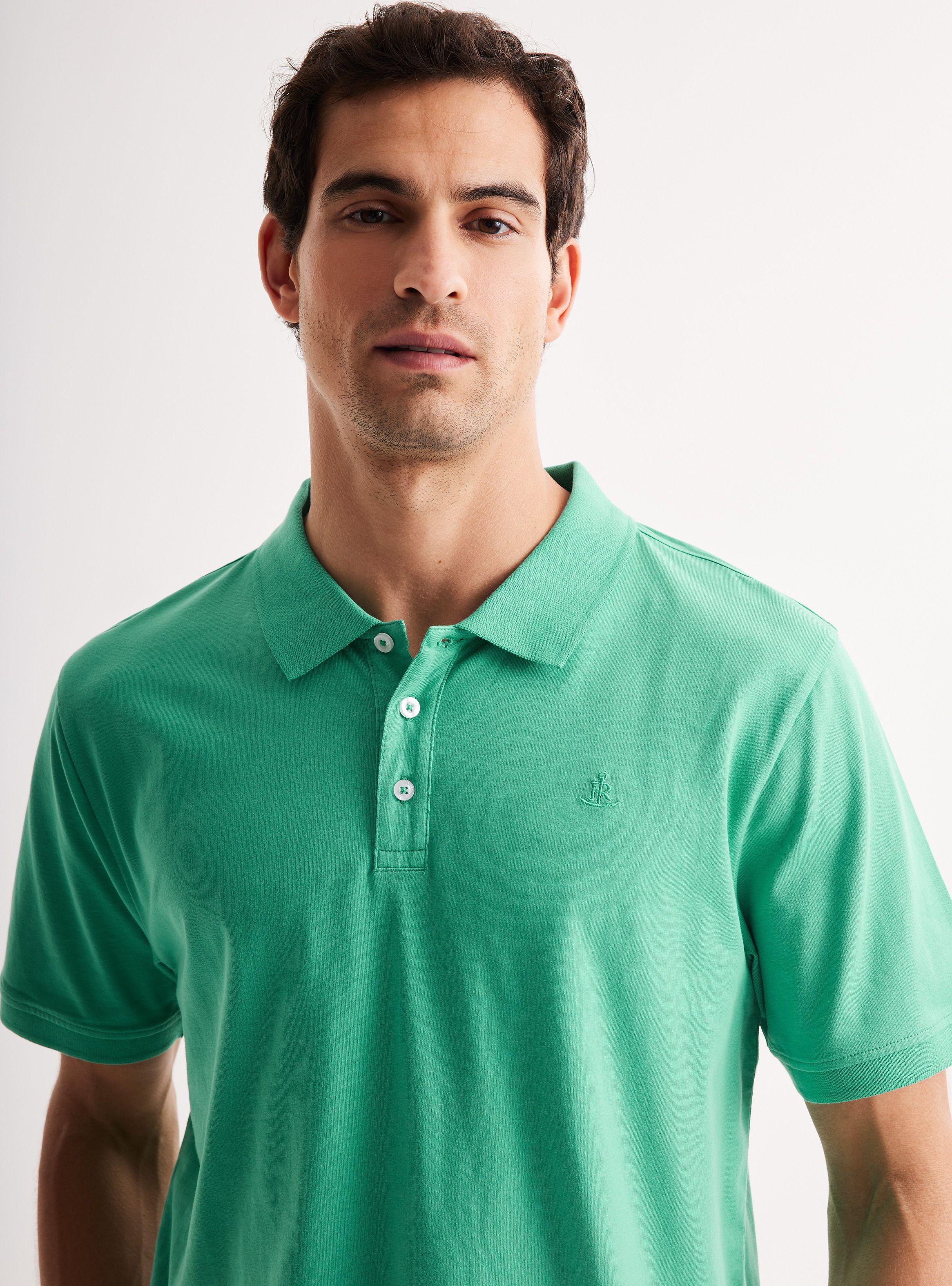 Polera Manga Corta Cuello Polo Algodón Jersey-2