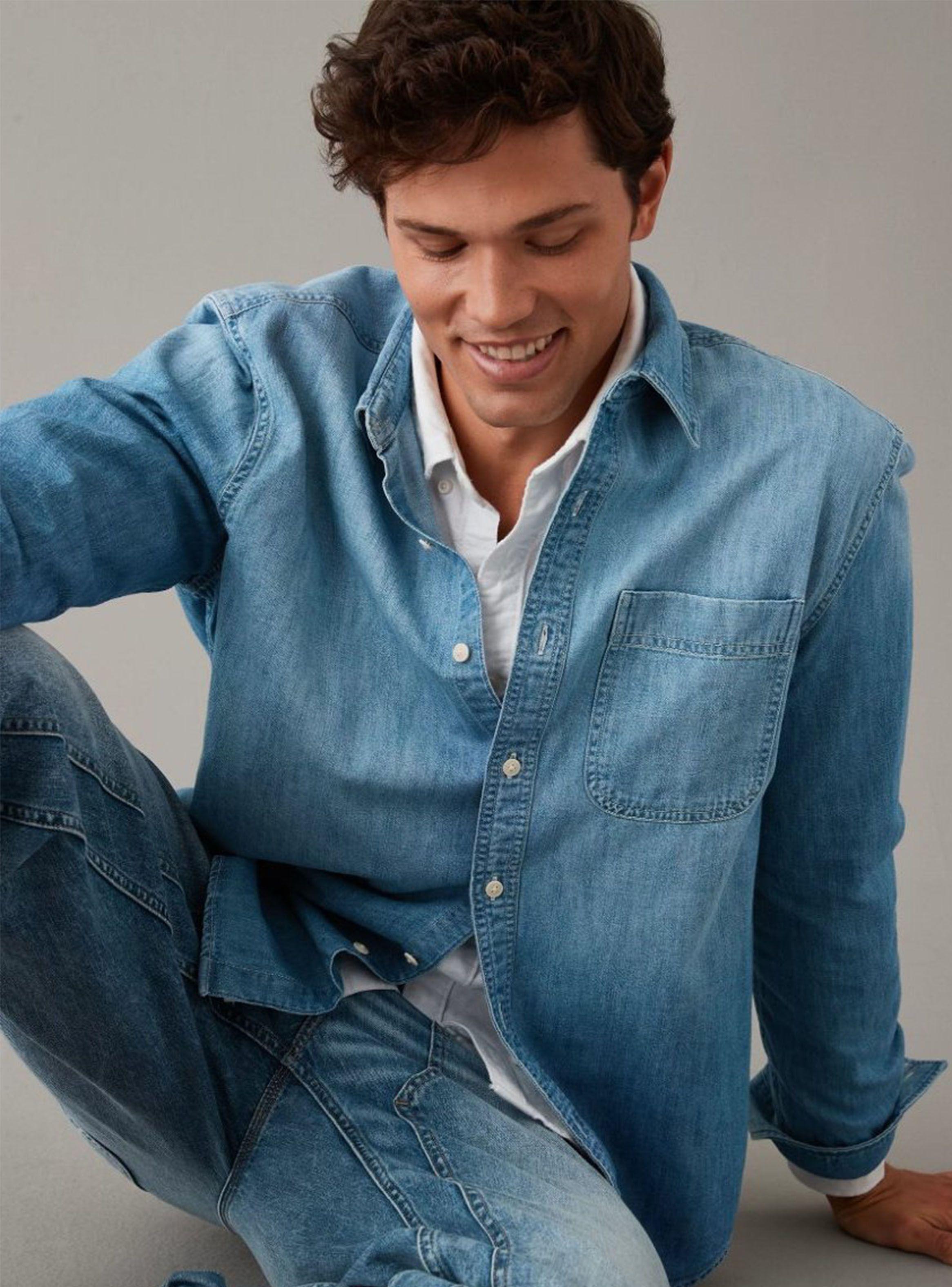 Camisa ML AE Denim-0