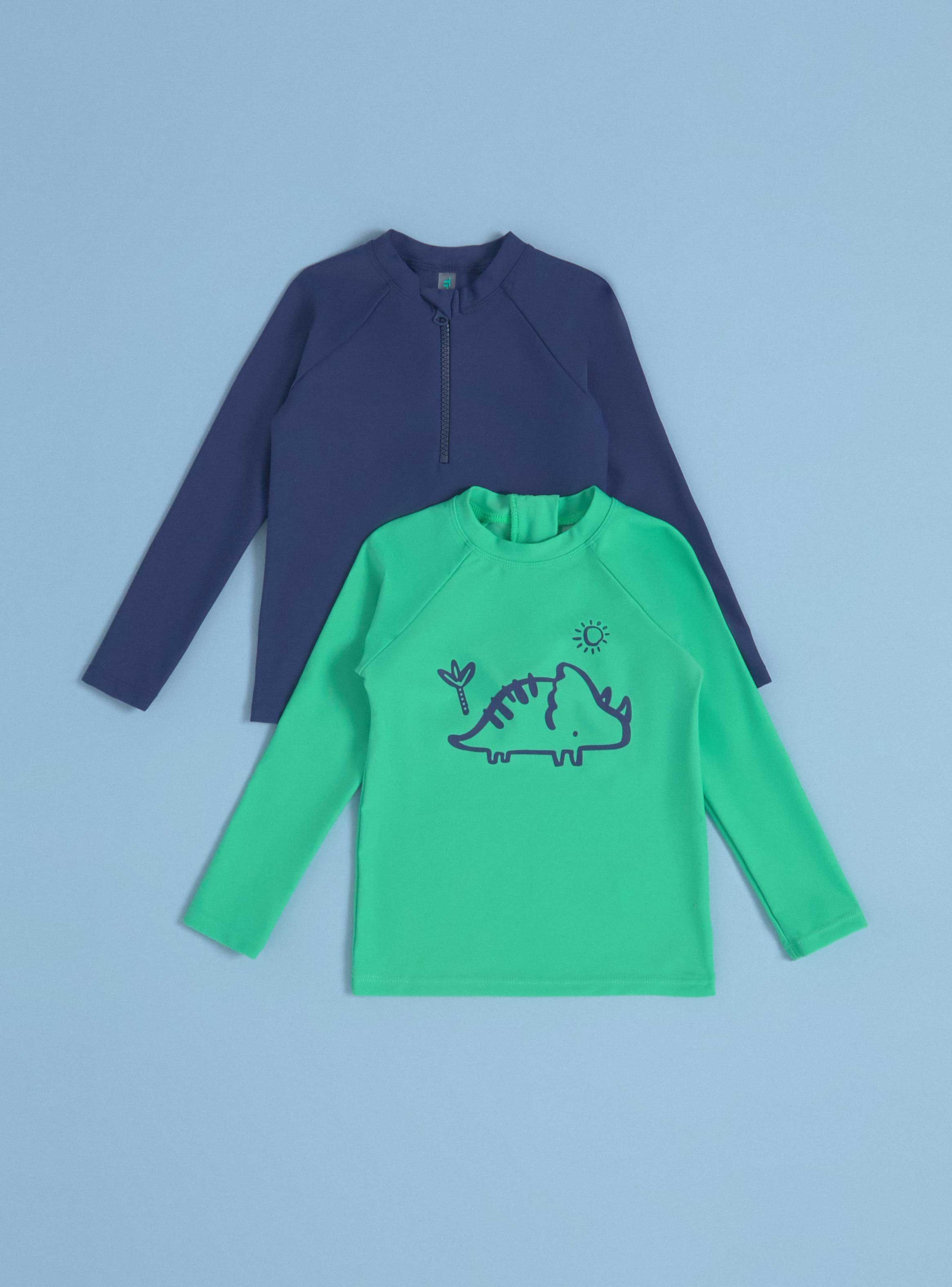 Traje de Baño Bipack de Poleras Manga Larga-0