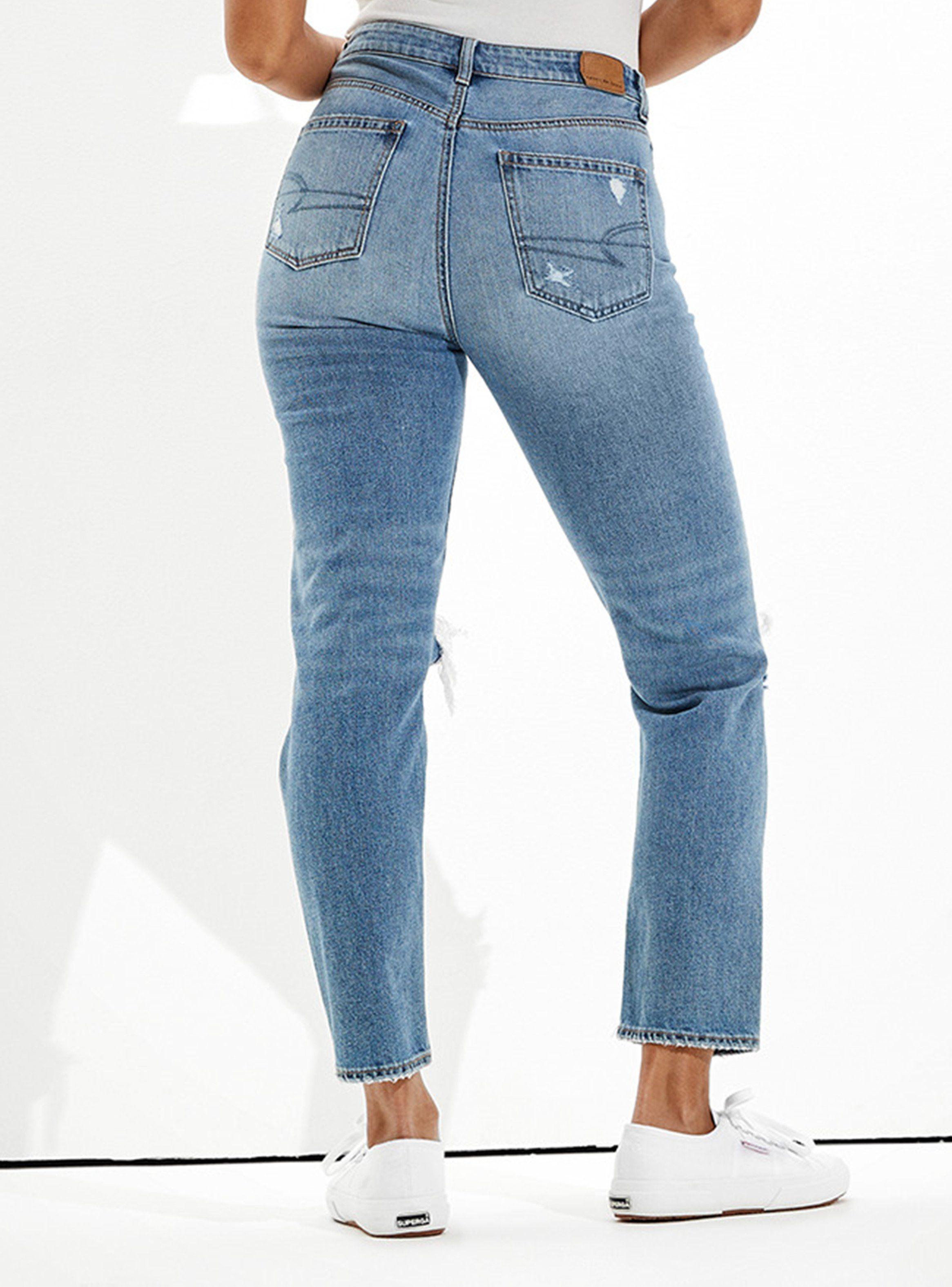 Jeans Mom American Jeans Ripped-1