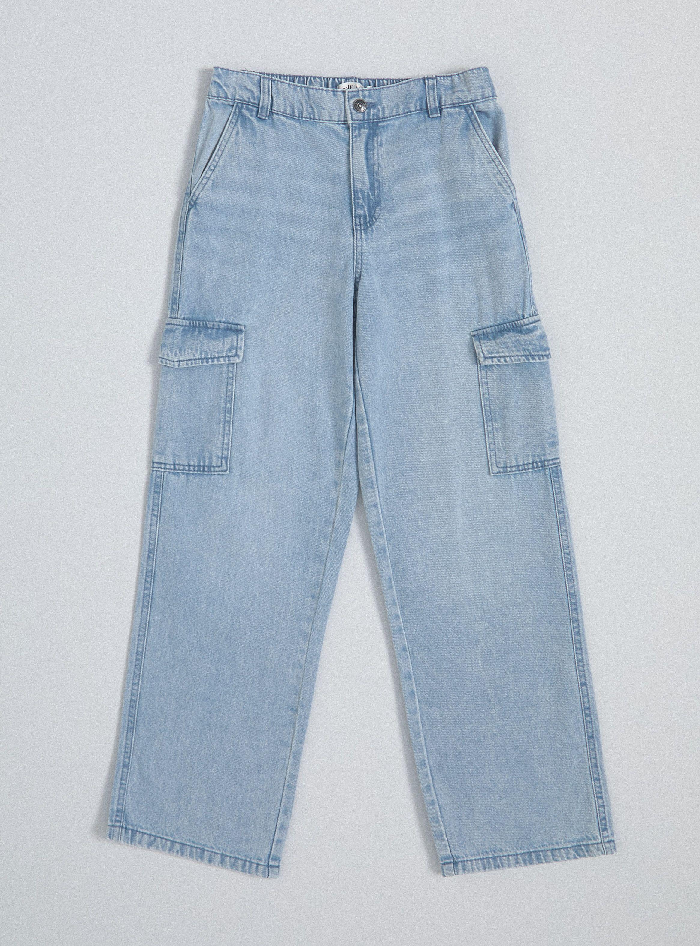 Jeans con Bolsillos Estilo Cargo-2