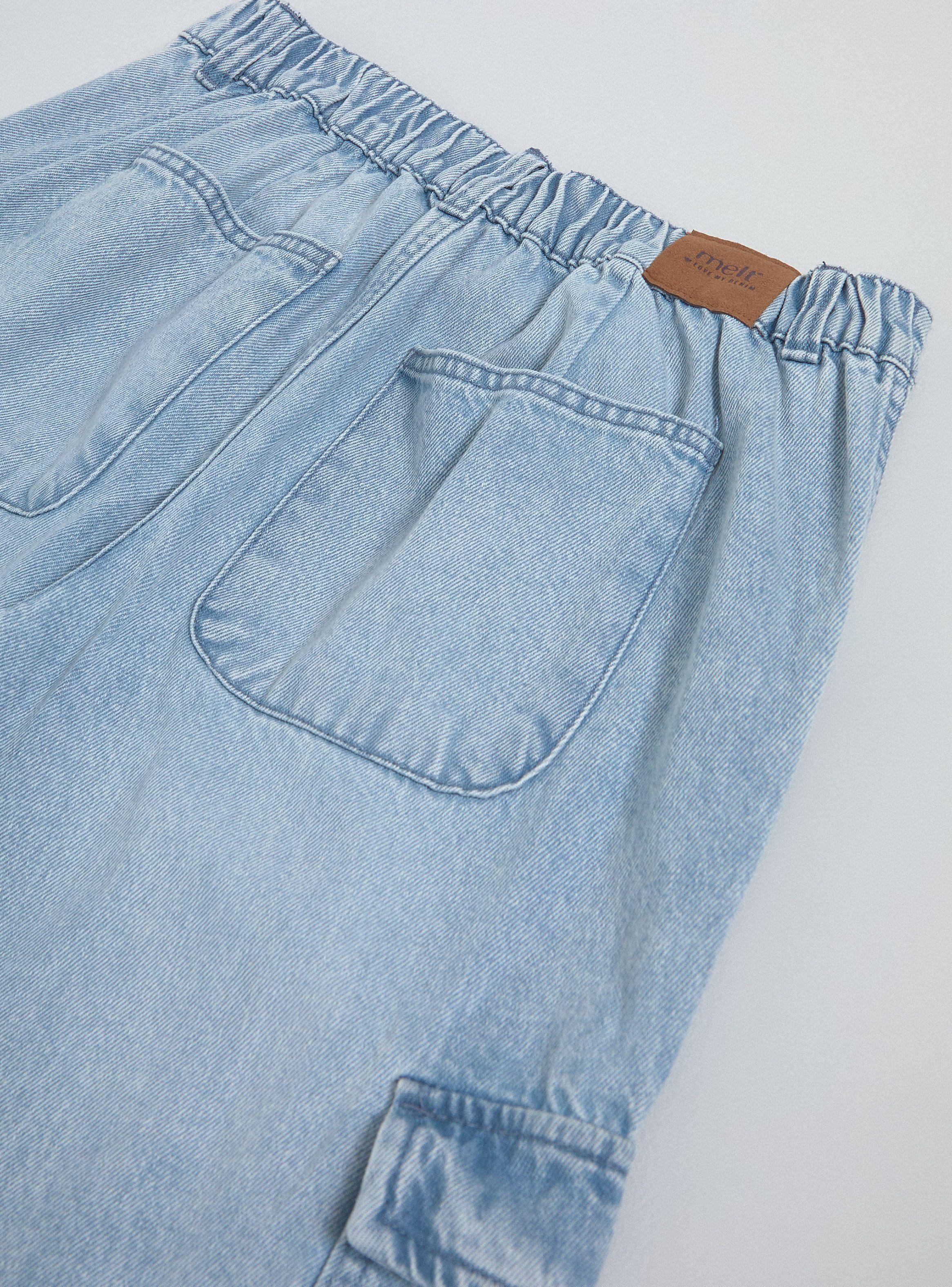 Jeans con Bolsillos Estilo Cargo-3