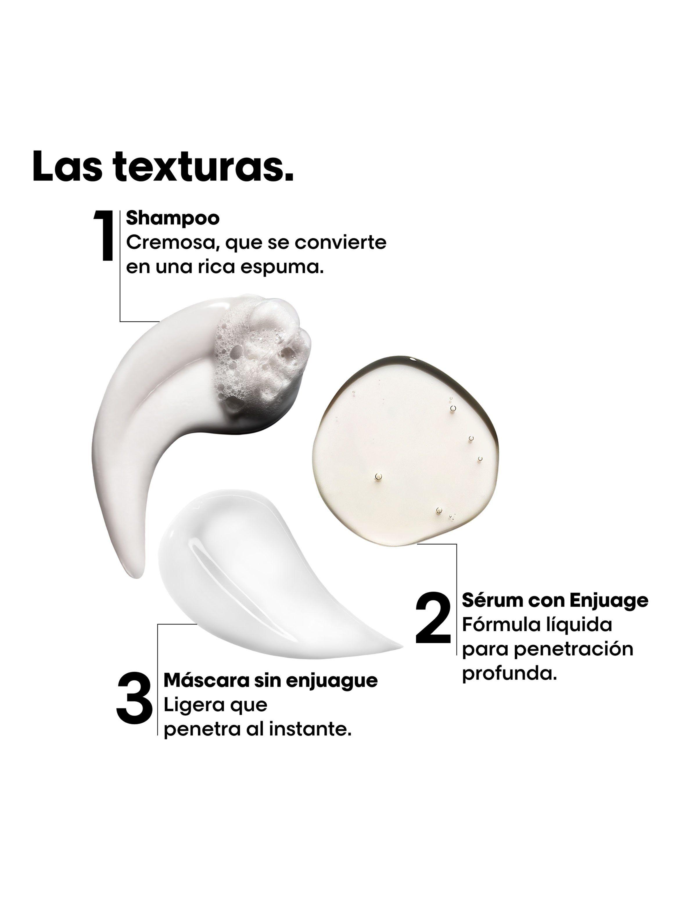 Set Profesional Reparación Estructura Molecular Cabello Absolut Repair Molecular Shampoo 300ml + Sérum de Enjuage 250ml + Máscara sin enjuague 100ml-4