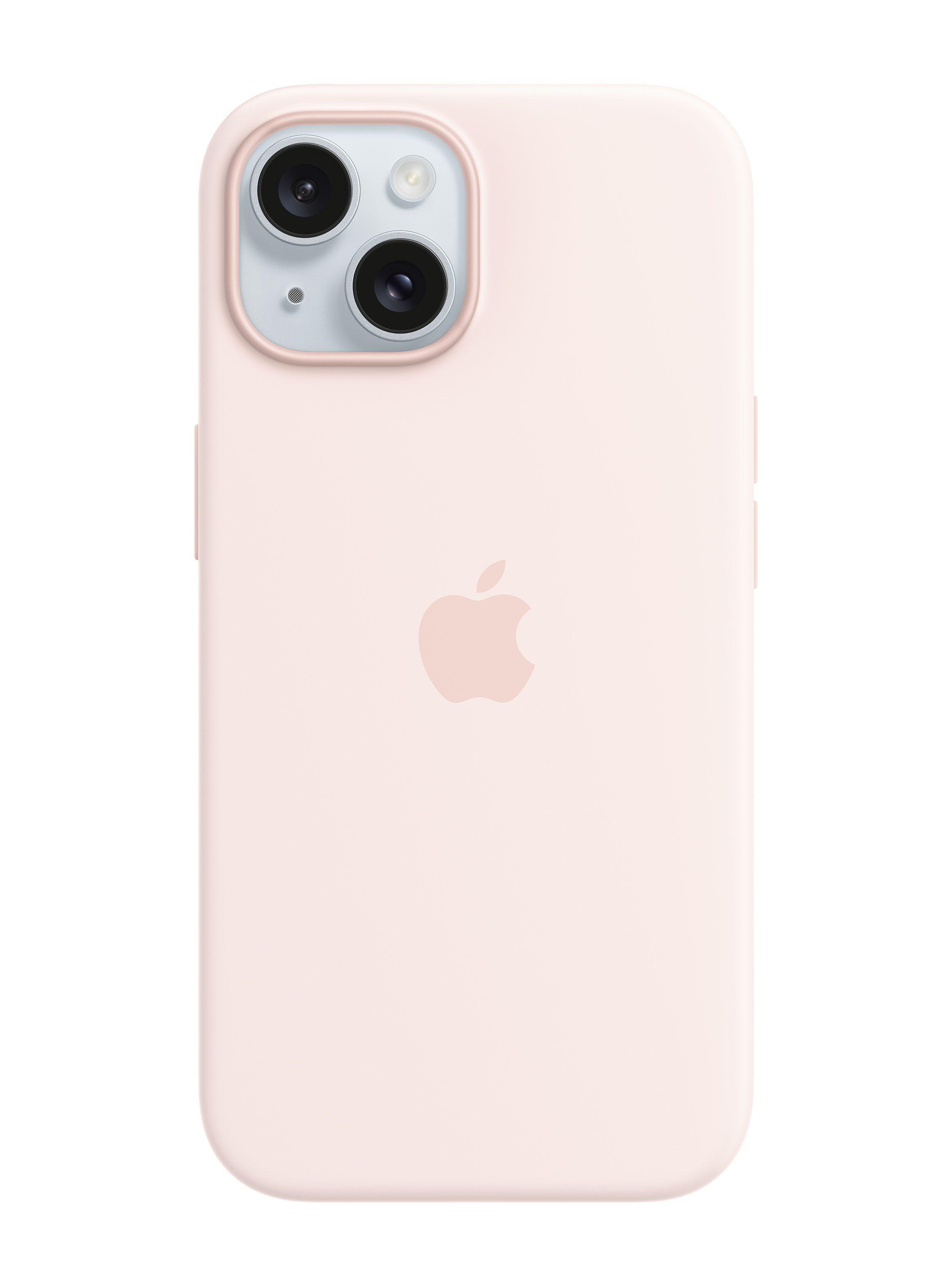 Carcasa Silicona con MagSafe para iPhone 15 Color Rosado Claro-0