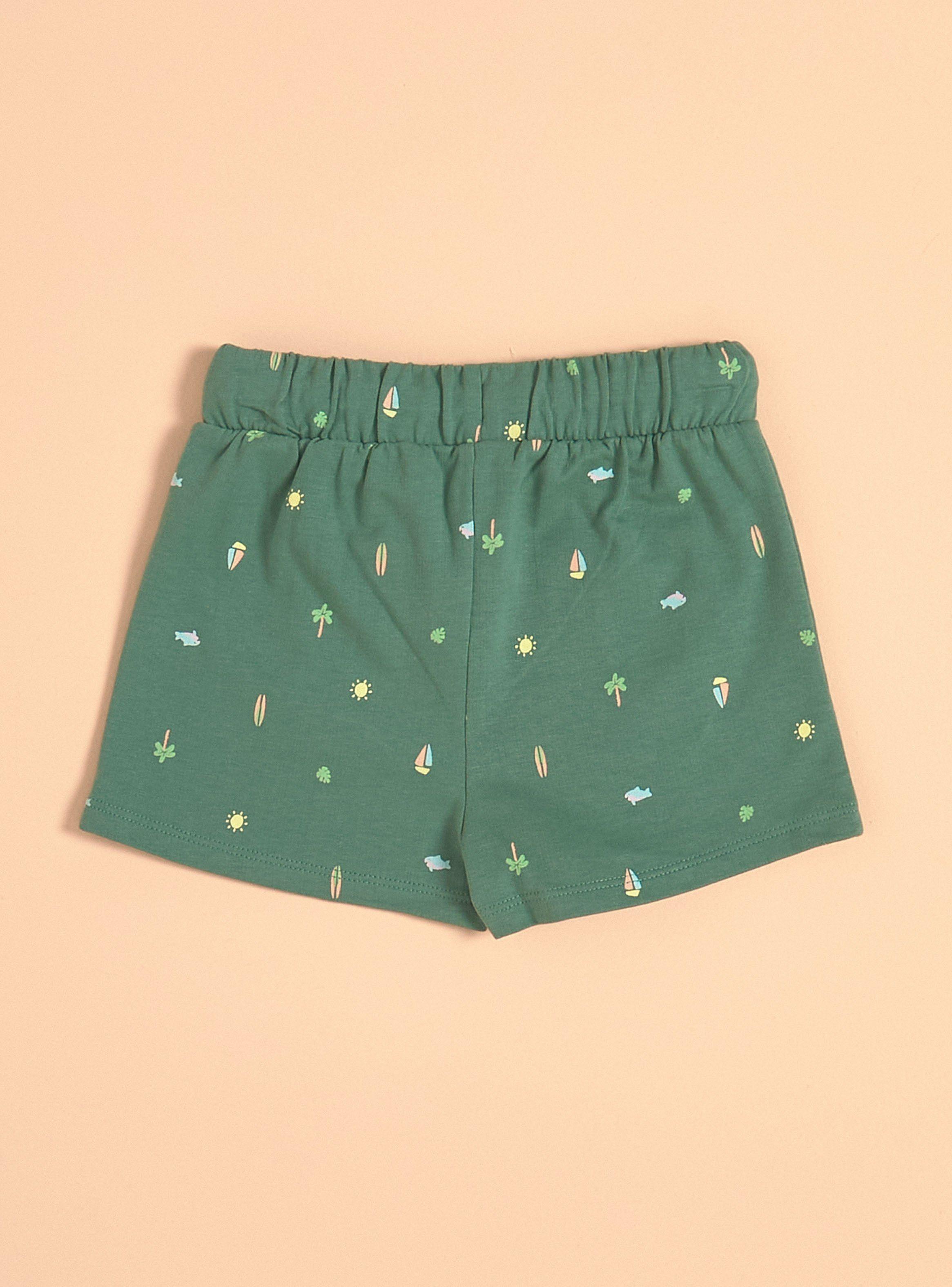 Short con Estampado y Bolsillo Delantero-1