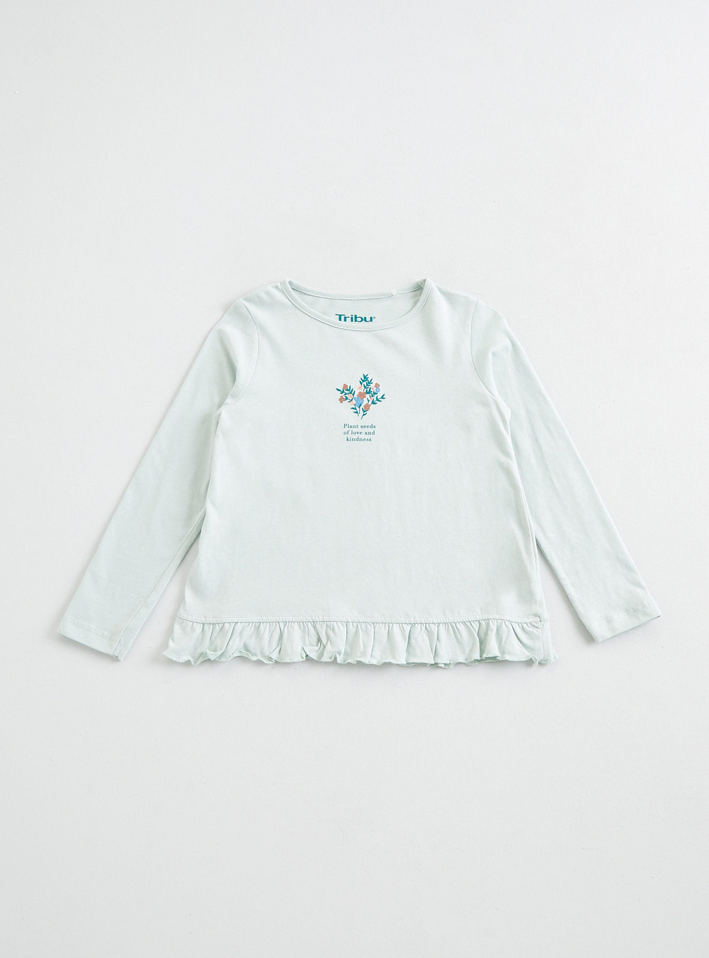 Polera Manga Larga Print Frontal Niña-0