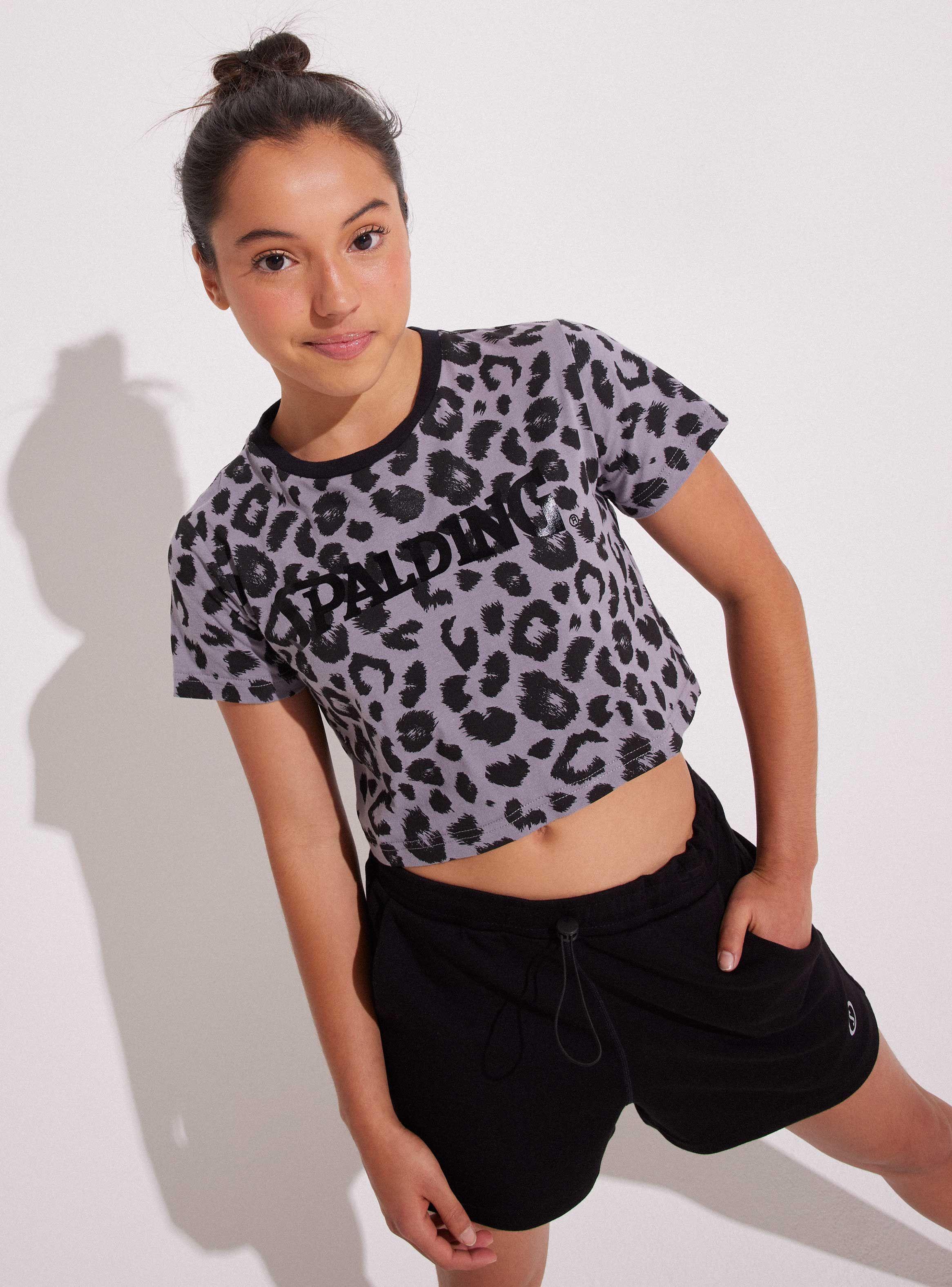 Polera Crop con Estampado Animal Print-0