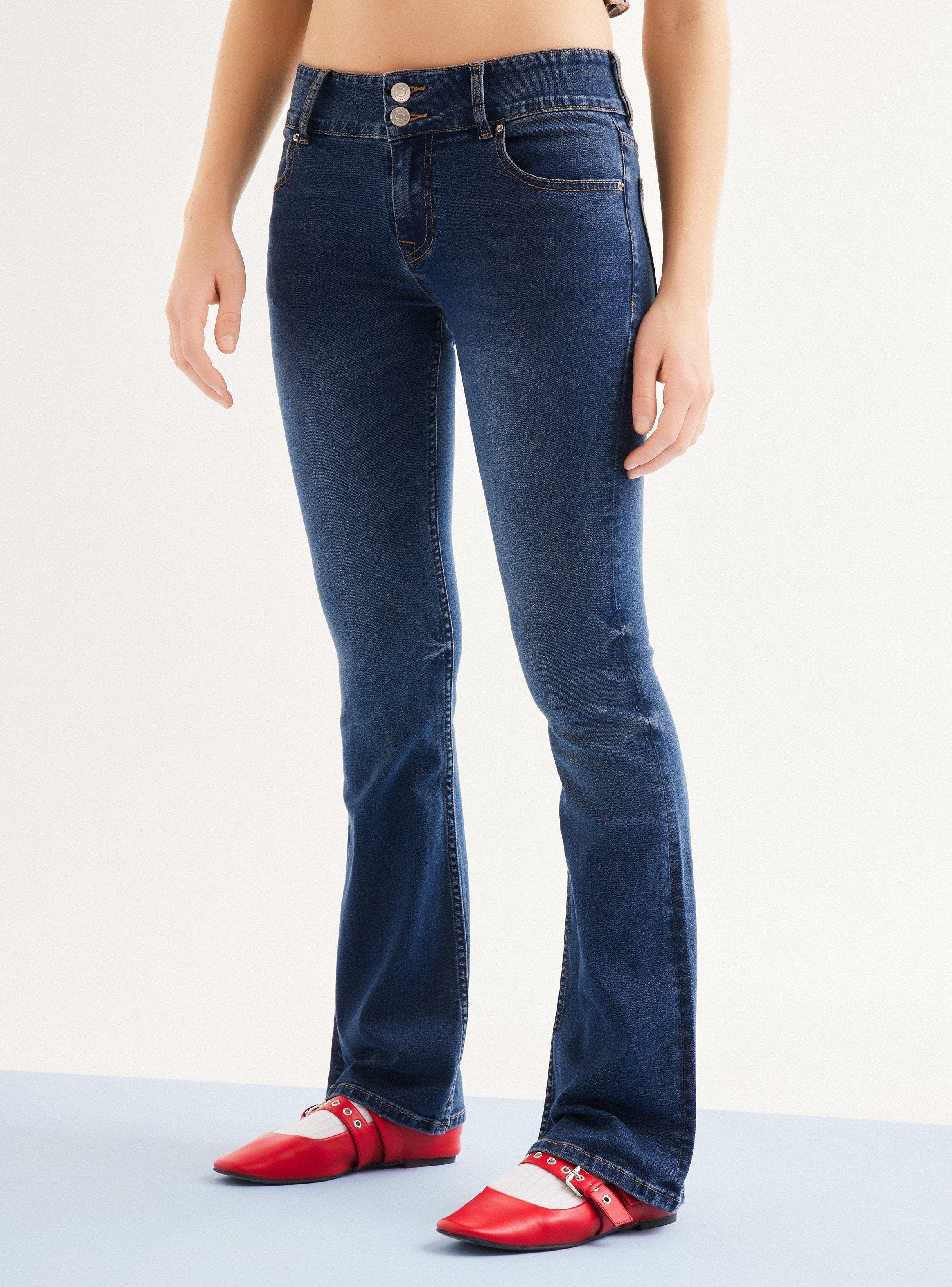 Jeans Fit Boot Cut Tiro Bajo-0