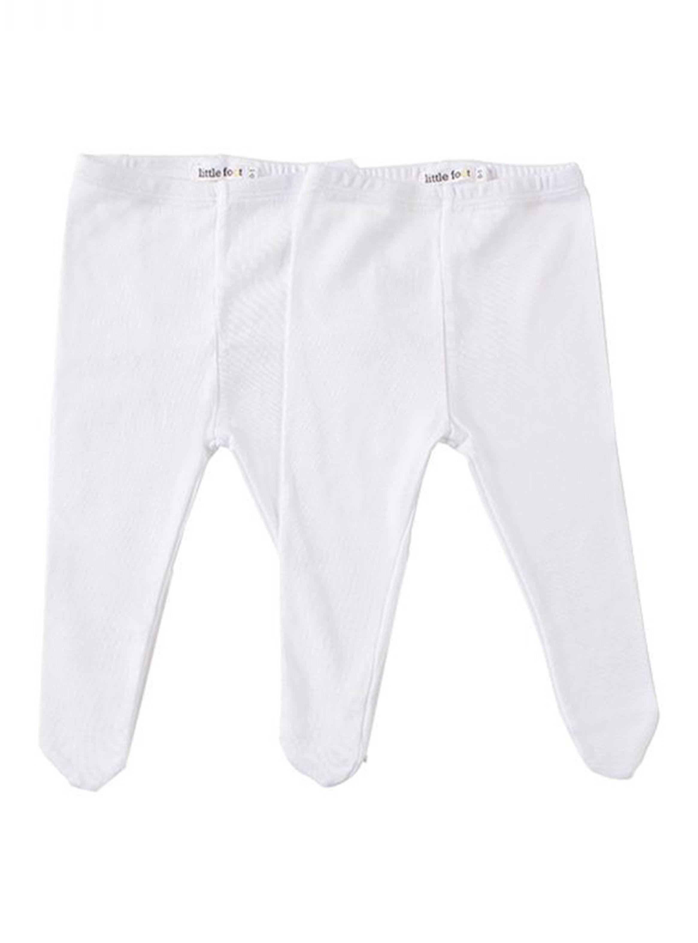 Set Little Foot 2 Pantys de Algodón Blancas Little Foot-0